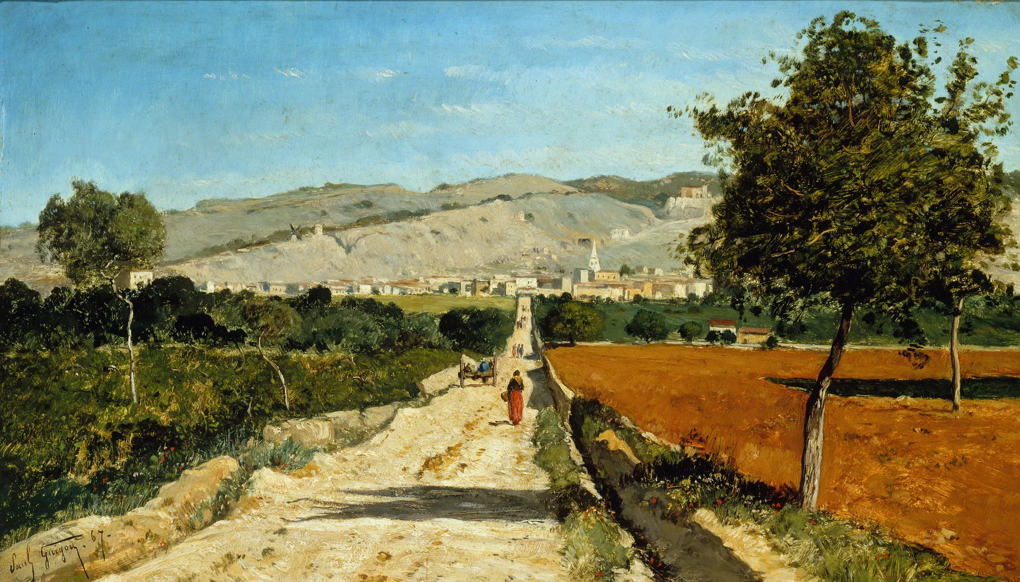 Paysage de Provence: Vue de Saint-Saturnin-les-Apt