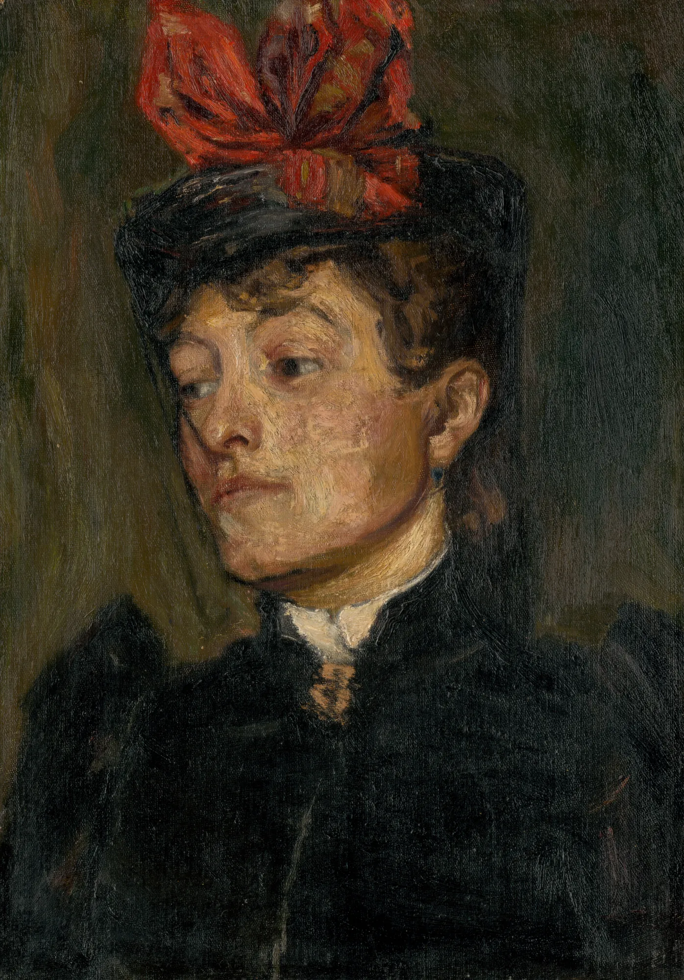 Head of a Lady in a Hat