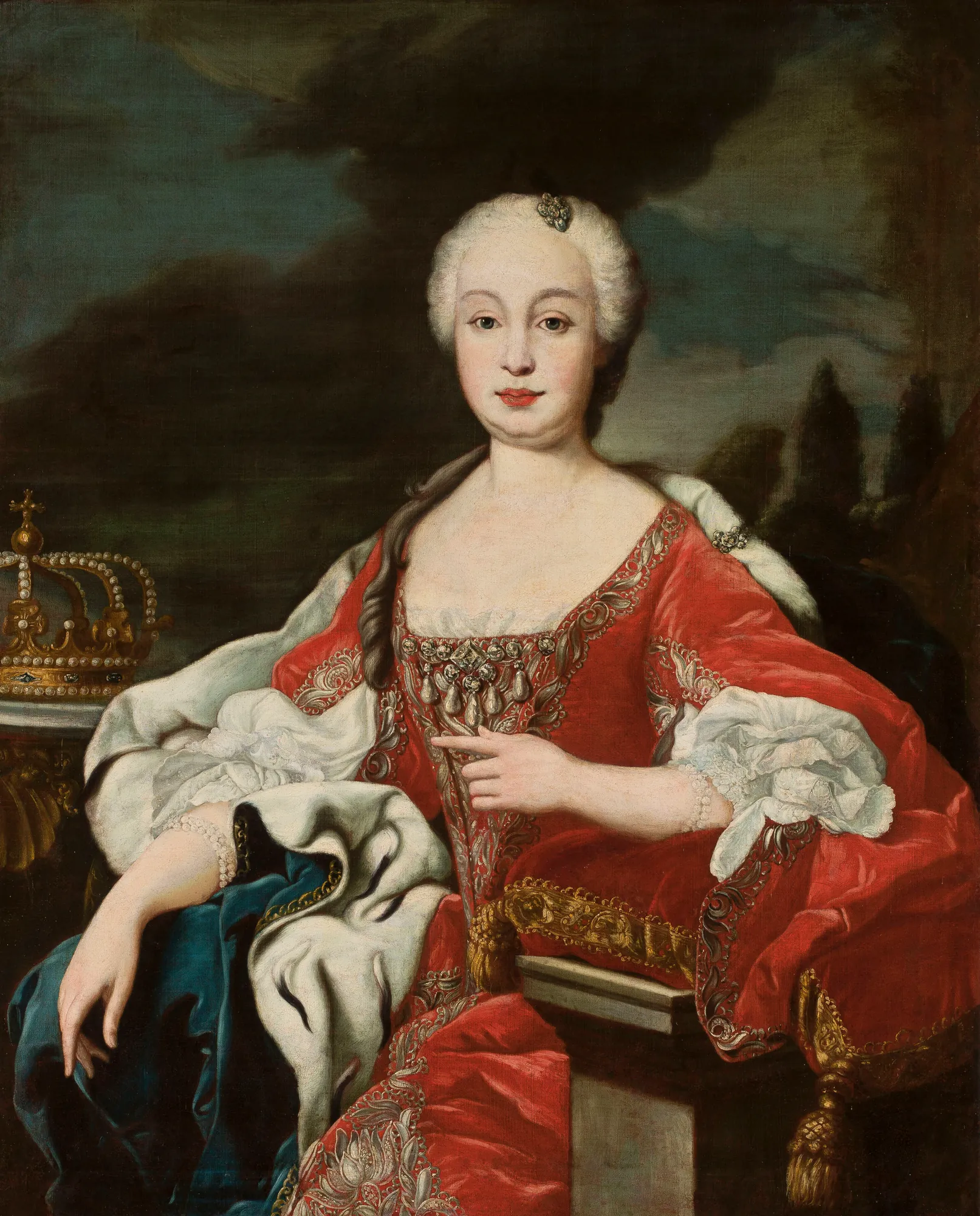 Portrait of María Bárbara de Braganza, Queen of Spain