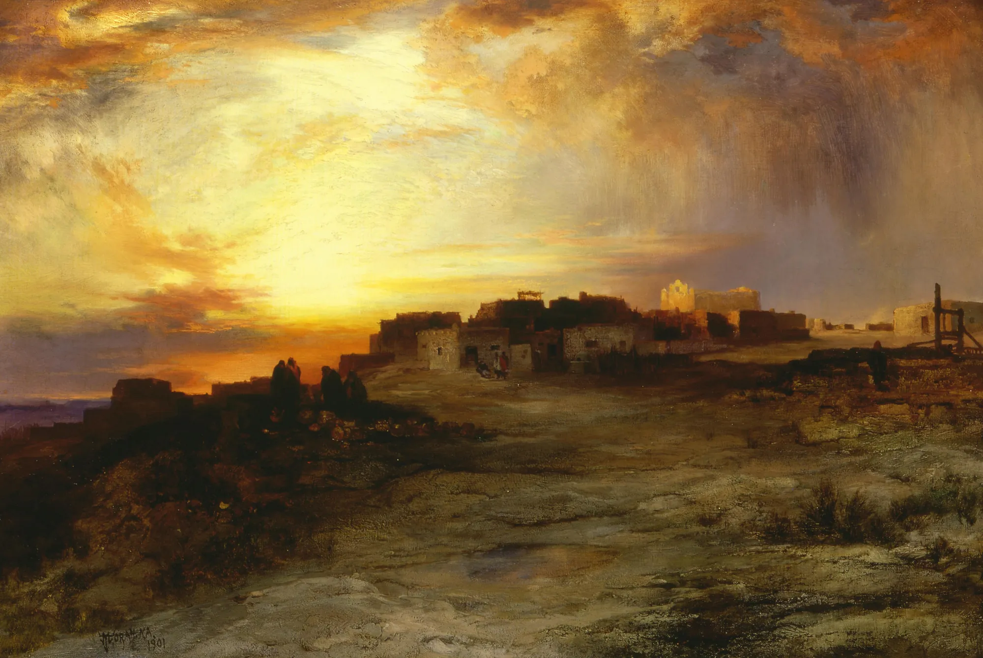 Pueblo at Sunset (Laguna)