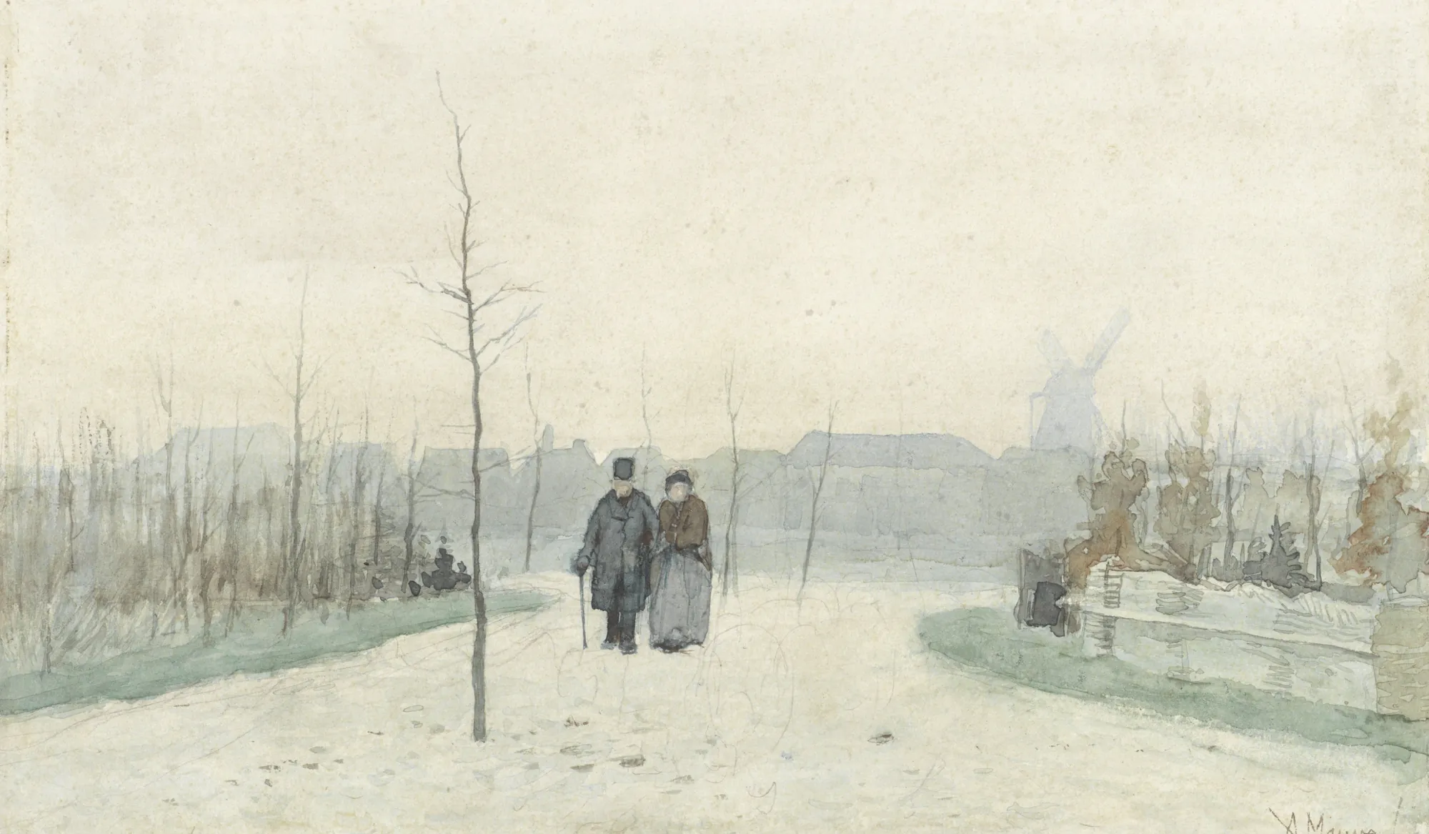 Old Couple in a Park