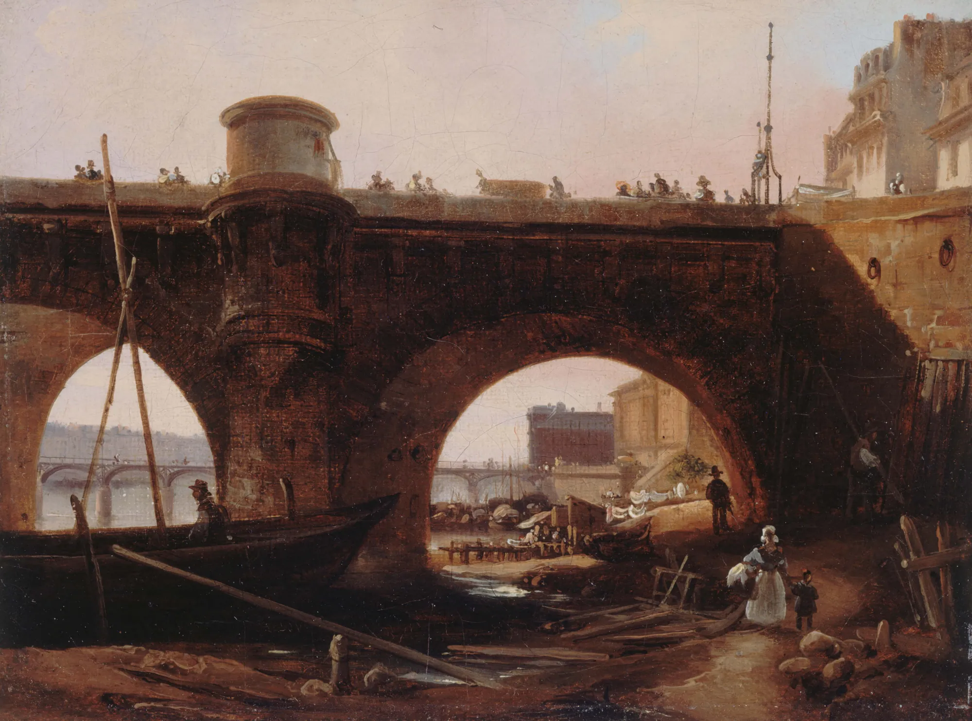 Le Pont-Neuf, vu de la berge de la rive droite