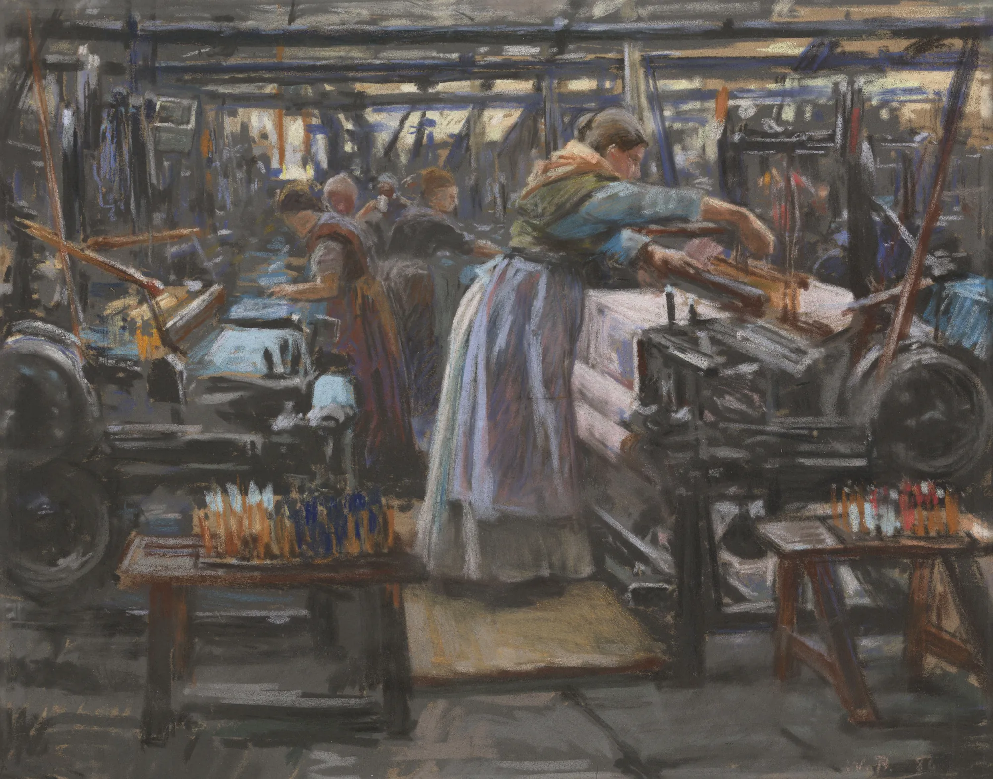 Interior from Hjula Weaving Mill