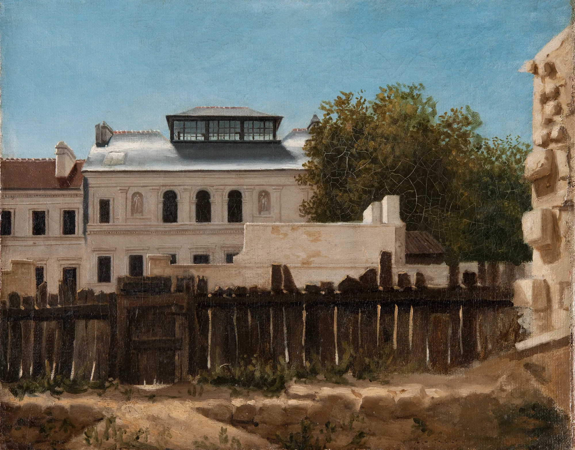 Demolition Site with a Palladian Villa in the Background