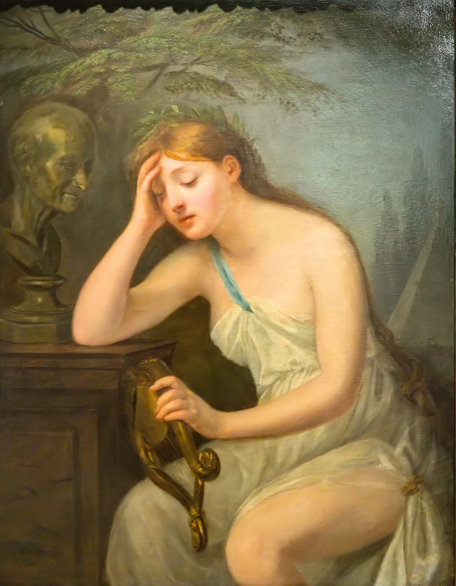 The Muse of Poetry Mourning the Death of Voltaire