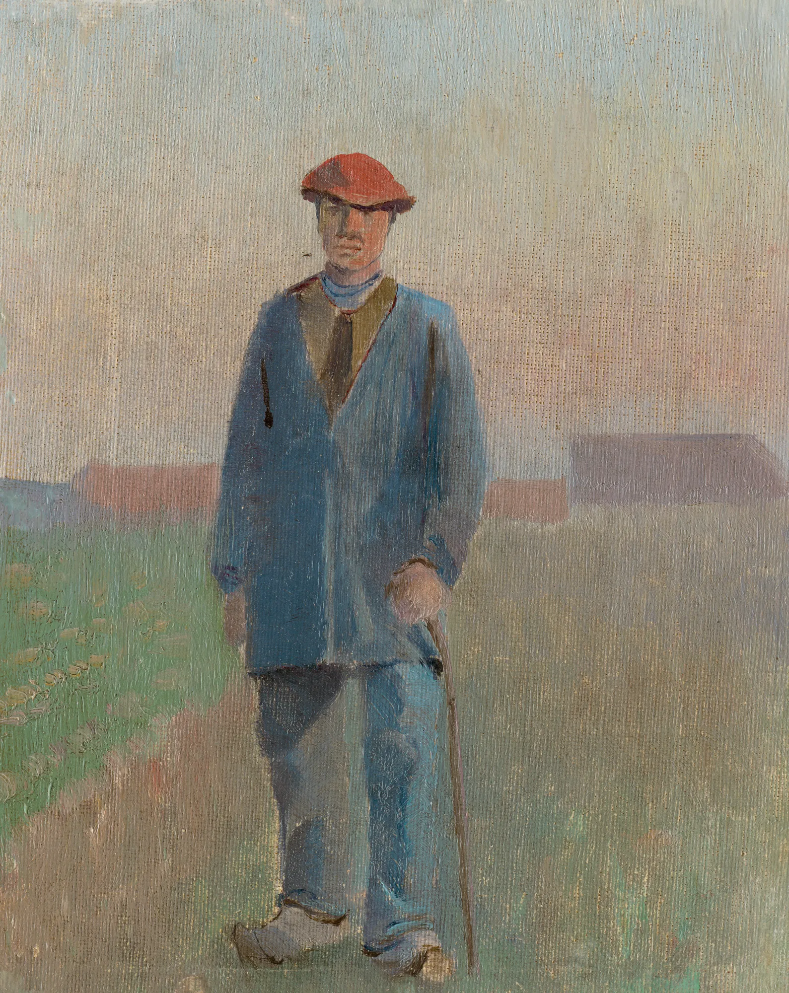 Countryman with a Walking Stick