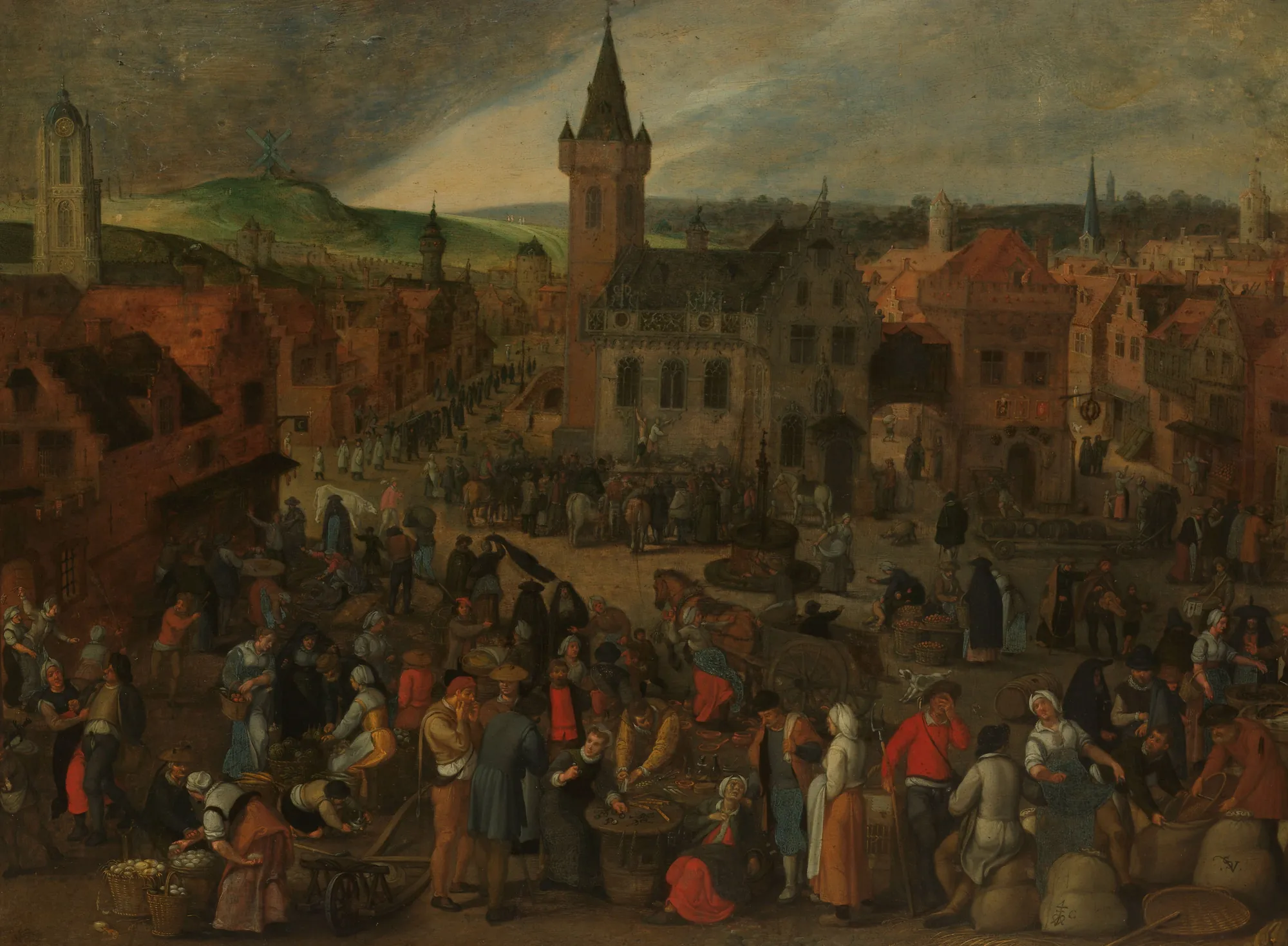 Market Day in a Flemish Town