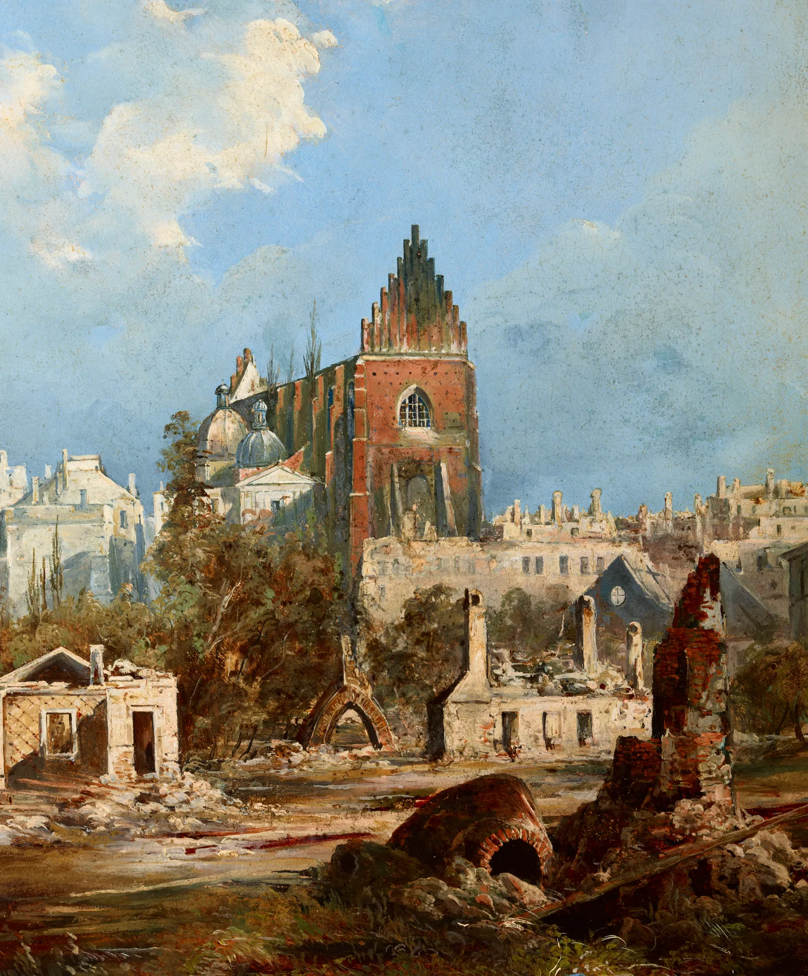 Dominican Church after the Fire of 1850