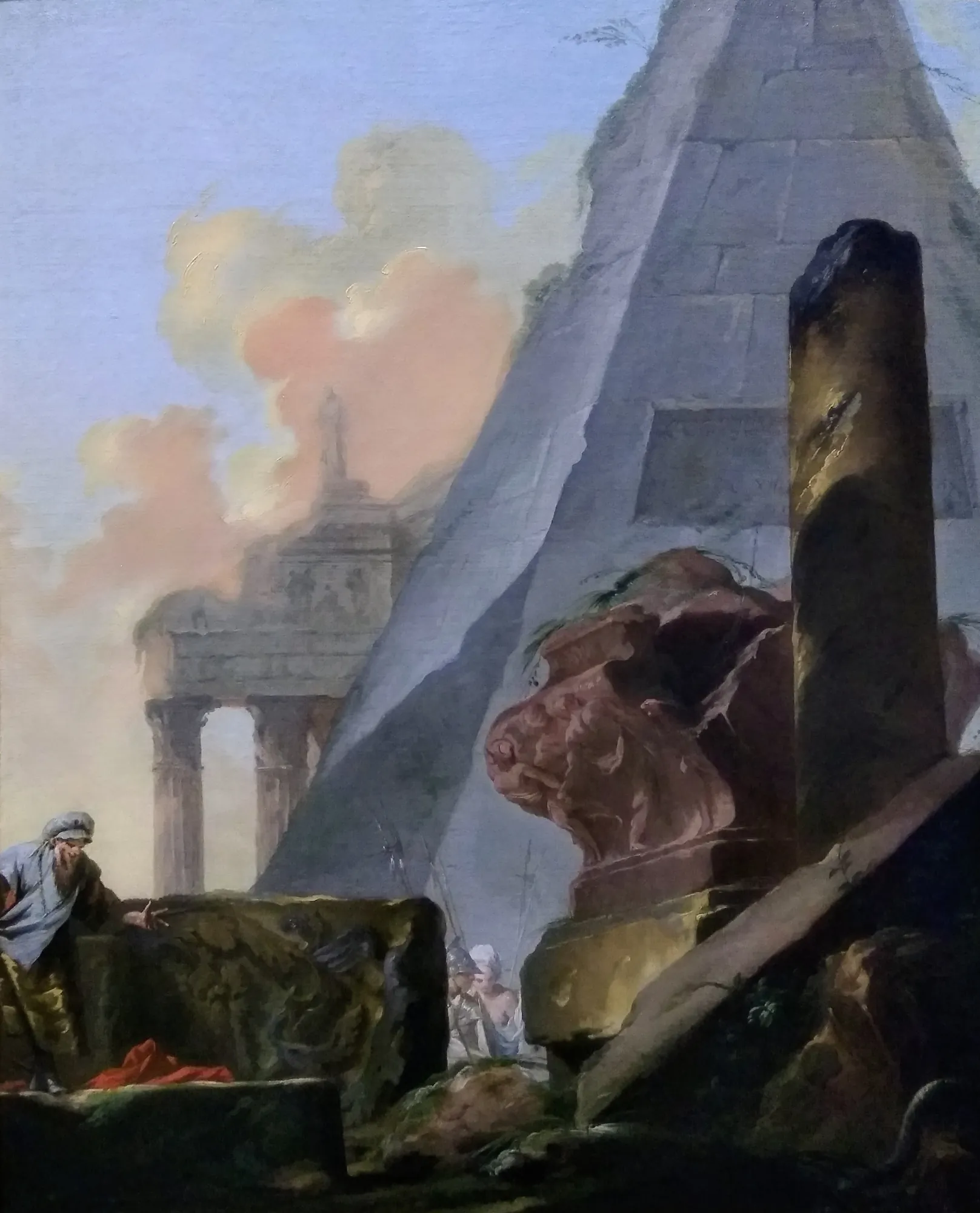 Ruins with the Pyramid of Cestius