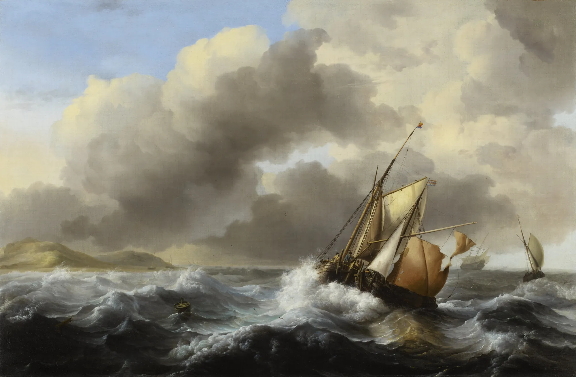 Fishing Vessels Offshore in a Heavy Sea