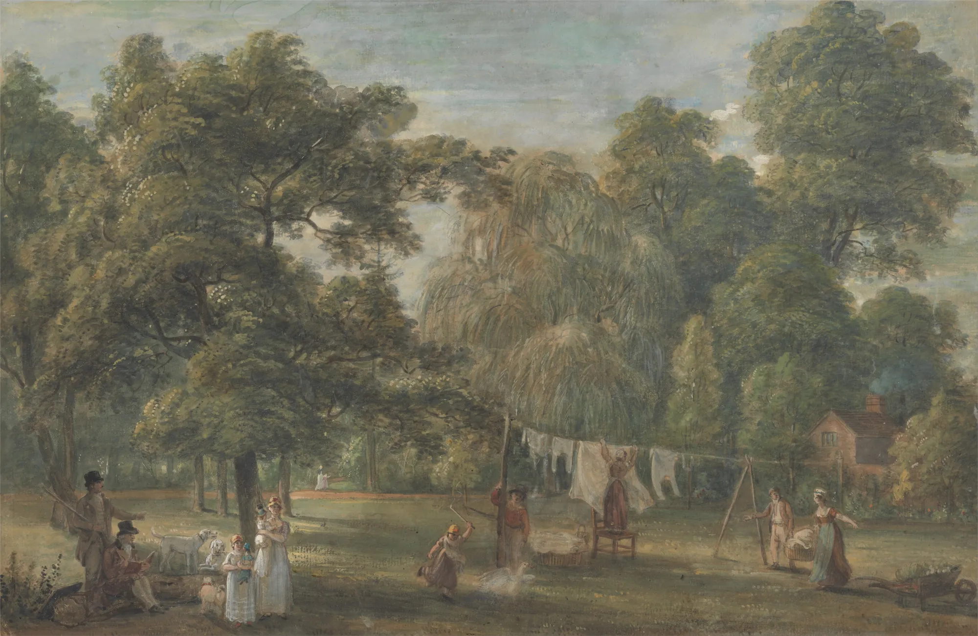 The Garden of Thomas Sandby's House at Englefield Green