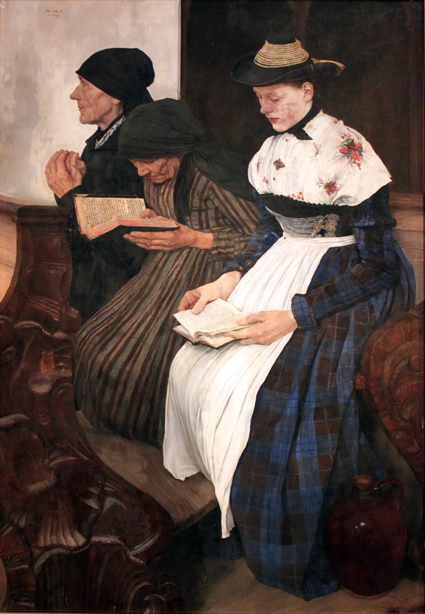Three Women in Church