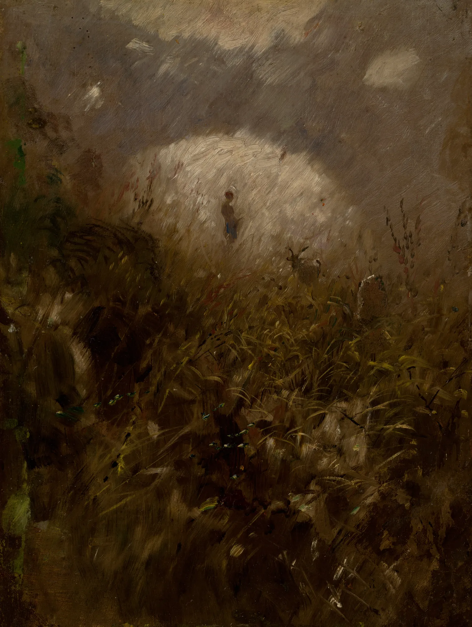 Summer Day: Goatsherd with a Goat