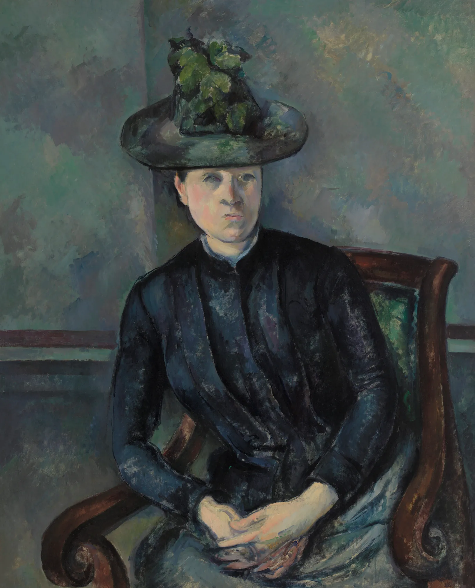Madame Cézanne with Green Hat (Madame Cézanne au chapeau vert)