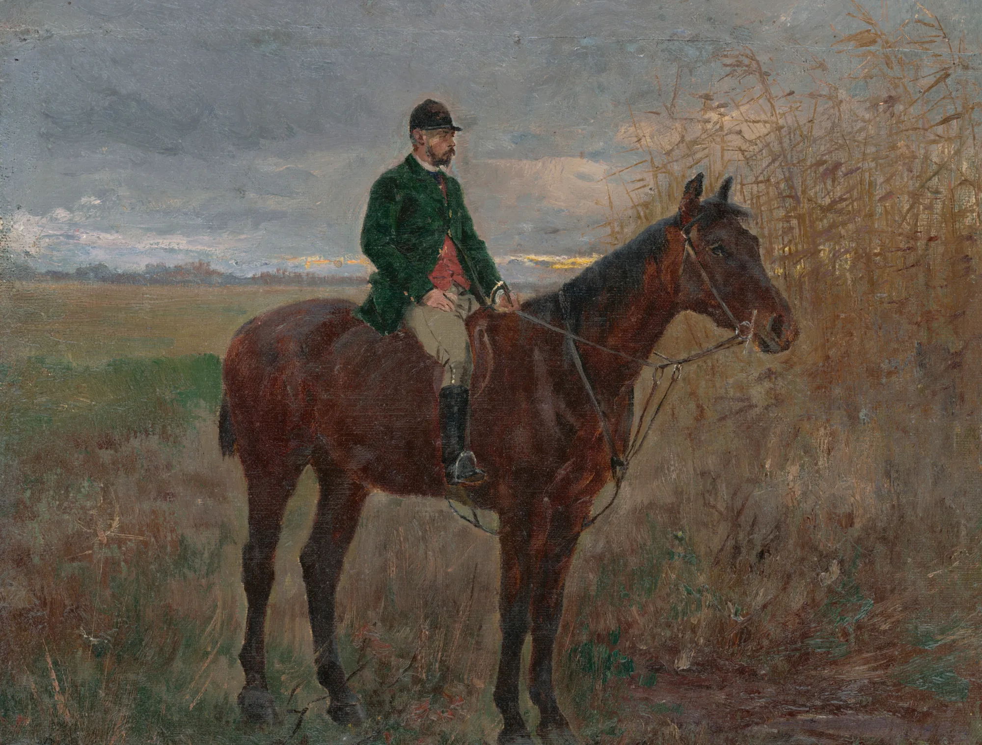 Study of a Rider on a Horse