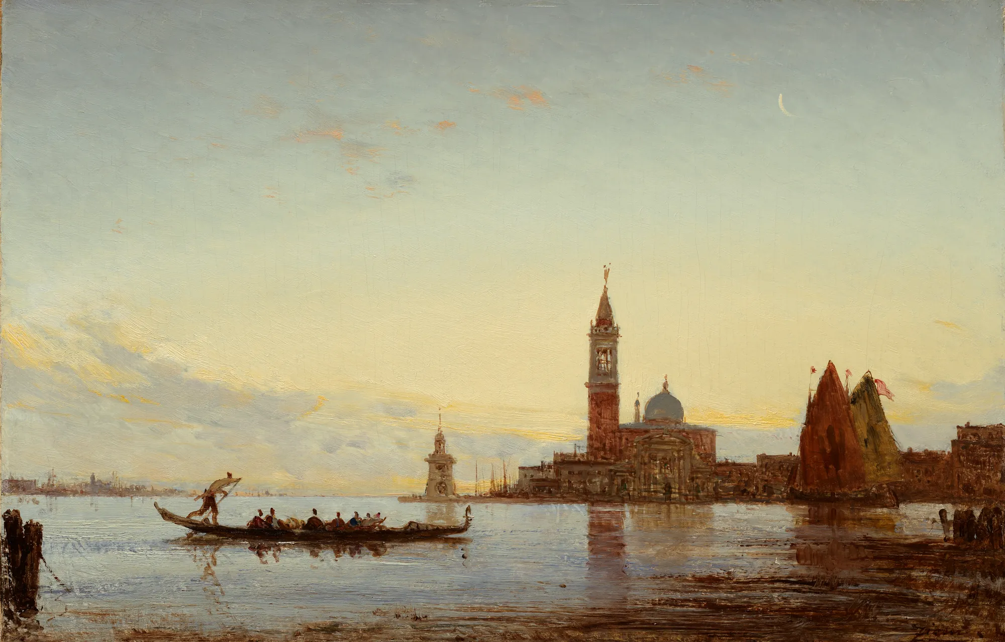 The Grand Canal, Venice (Gondola before San Giorgio)