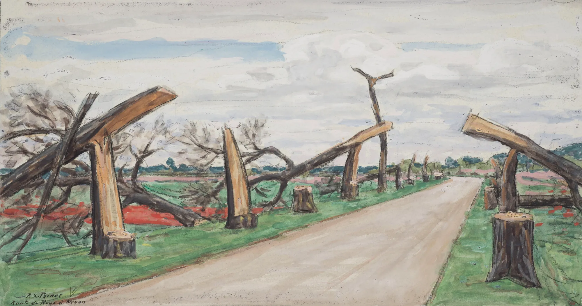Route de Roye à Noyon