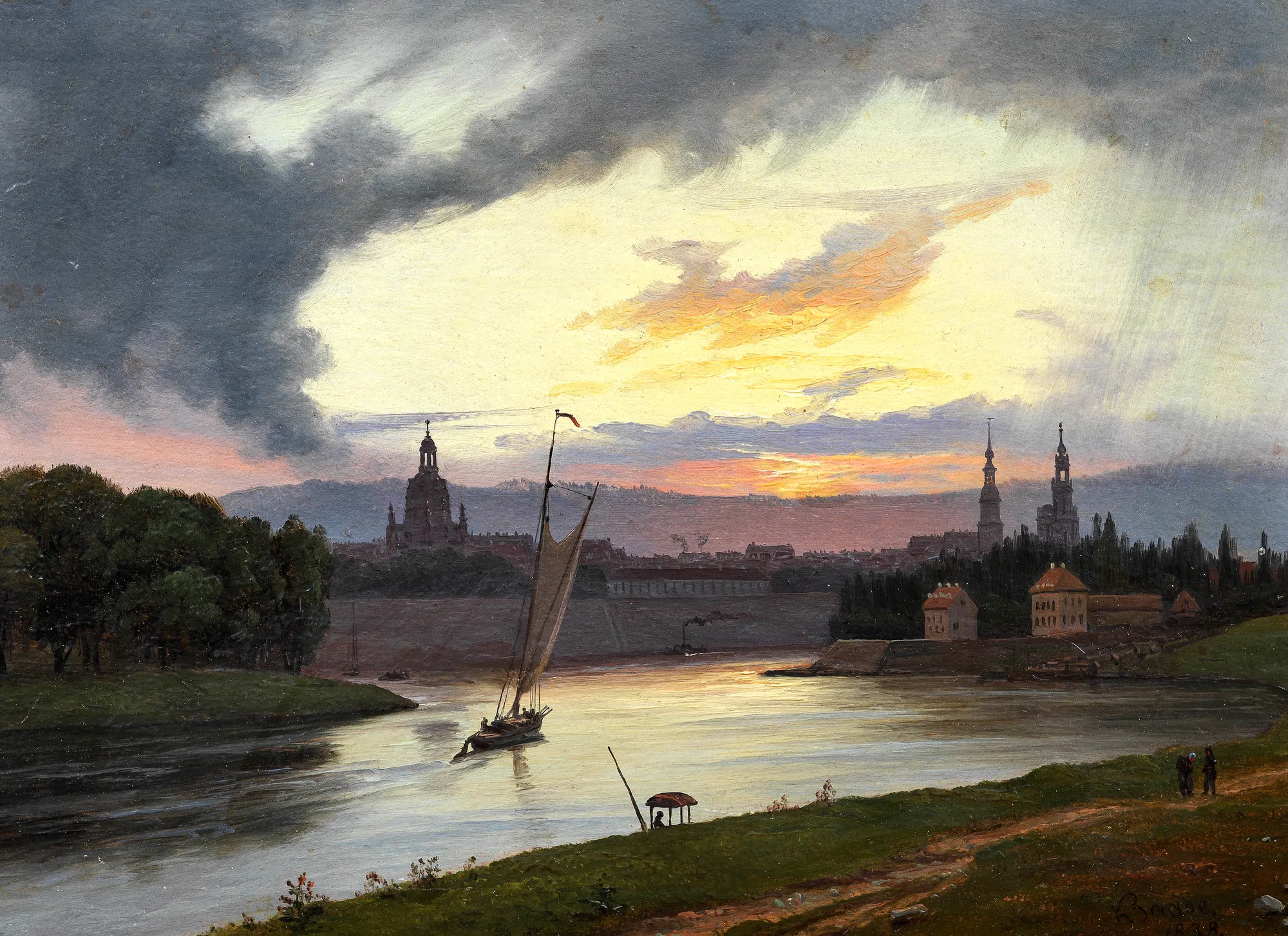 Dresden at Sunset