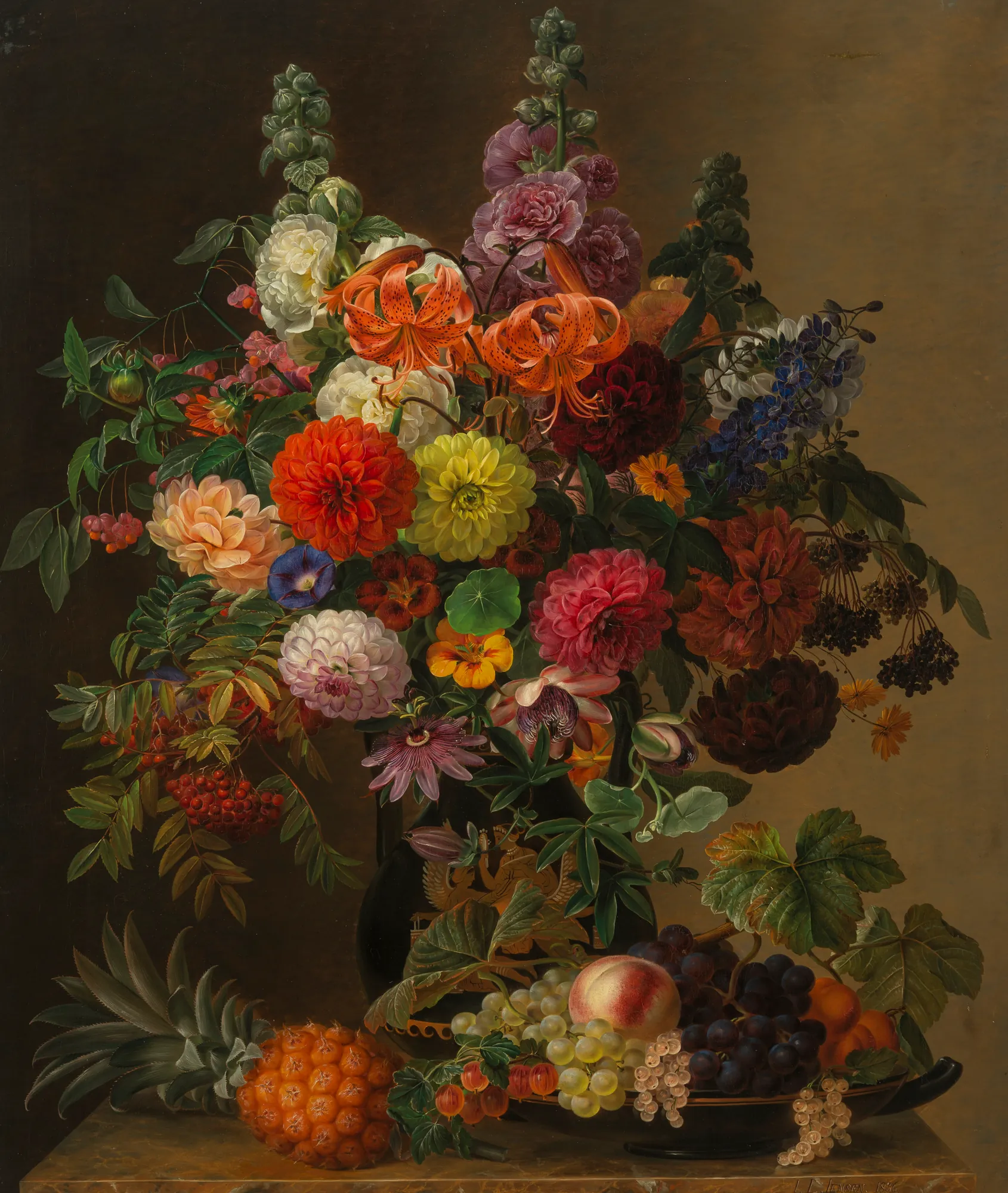 Still Life with Flowers and Fruit
