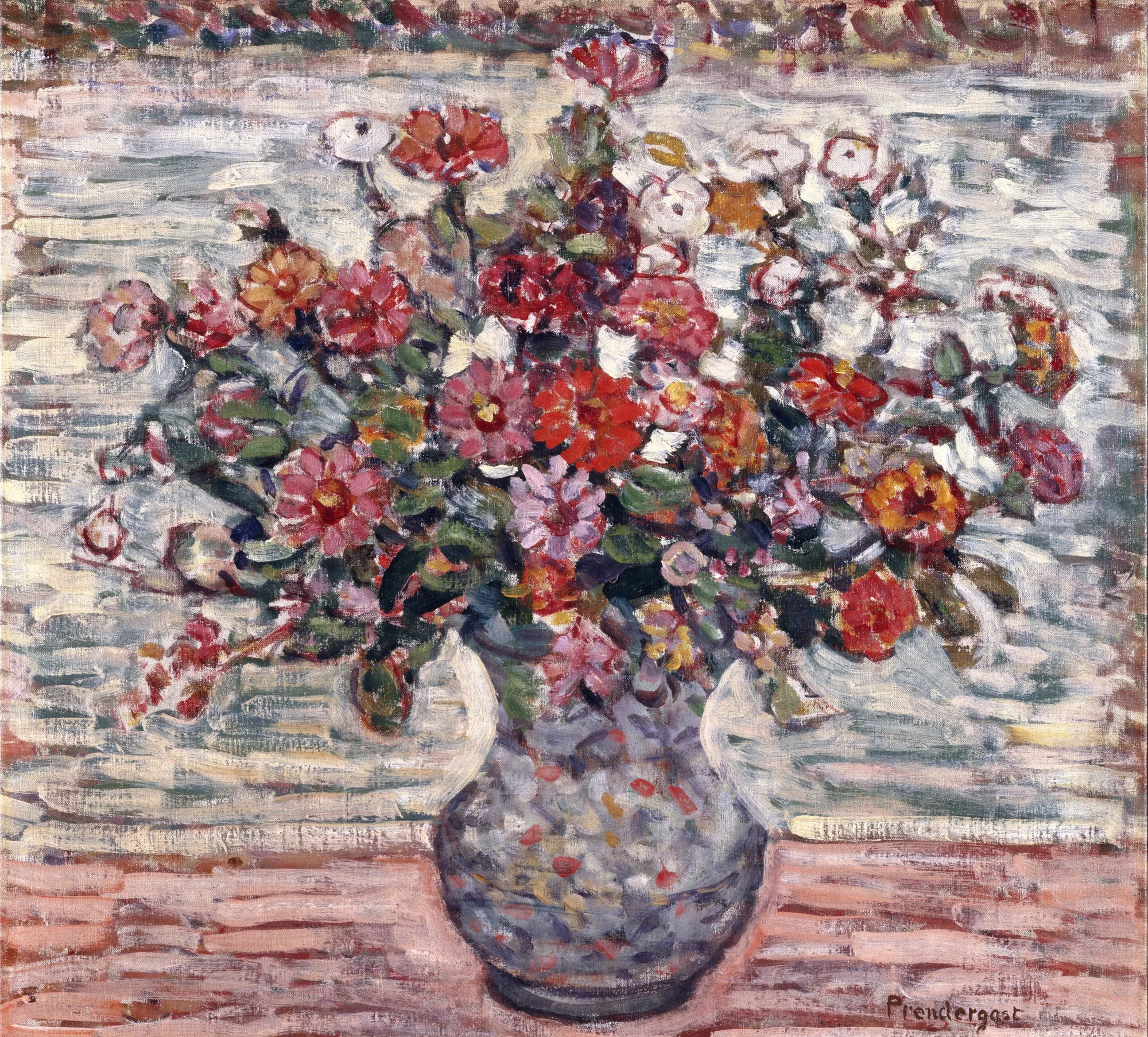 Flowers in a Vase (Zinnias)