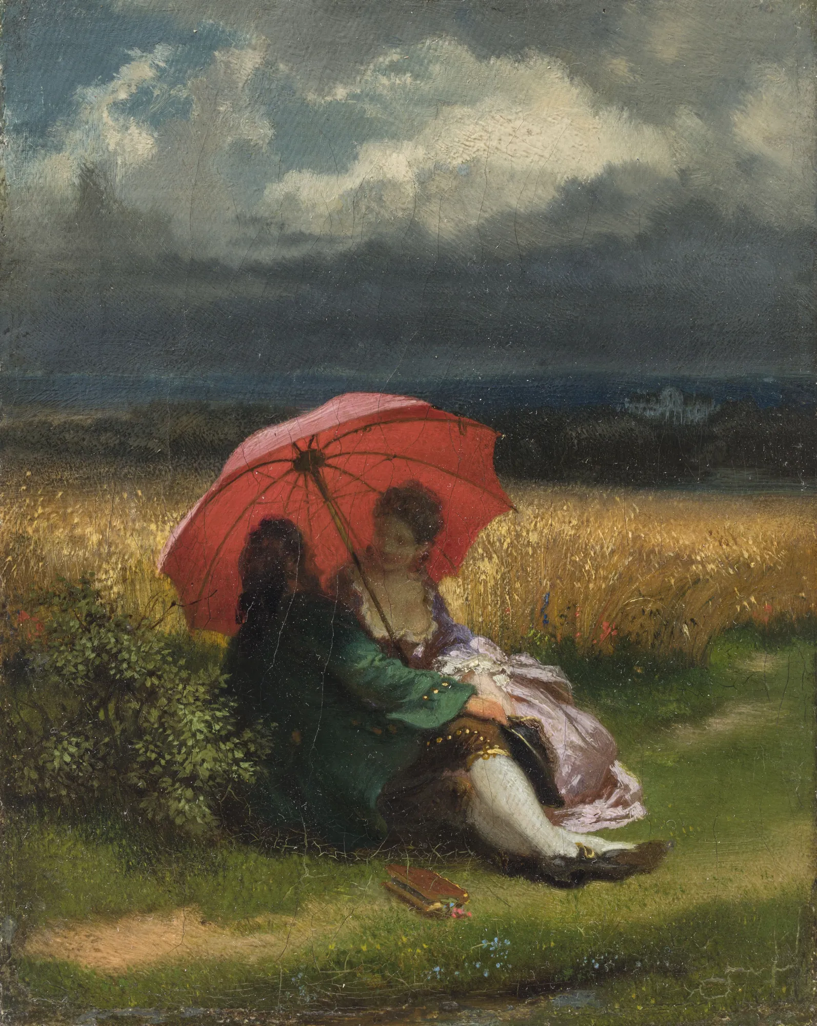 In the Summer (Red Parasol)