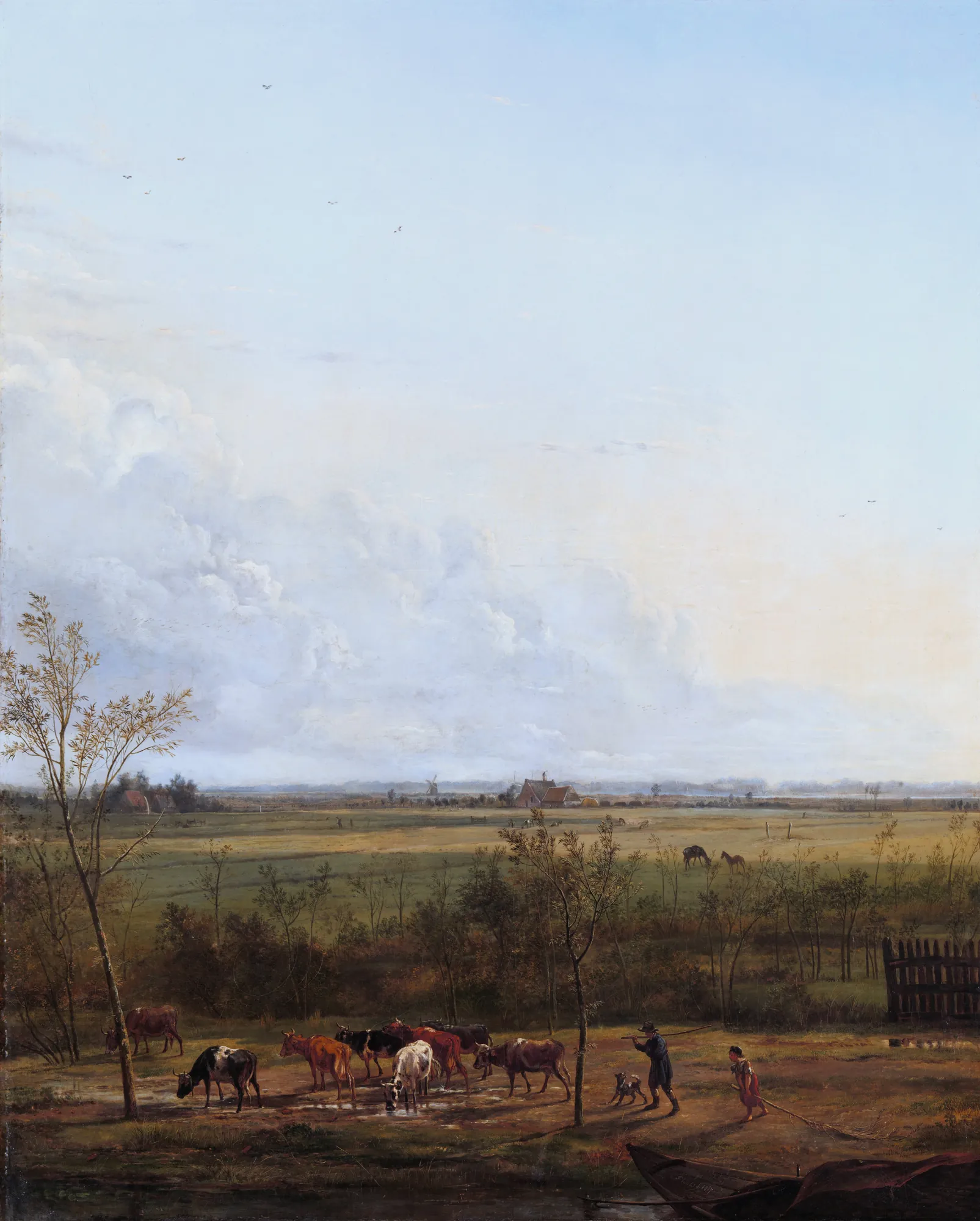Distant View of the Meadows at ’s-Graveland