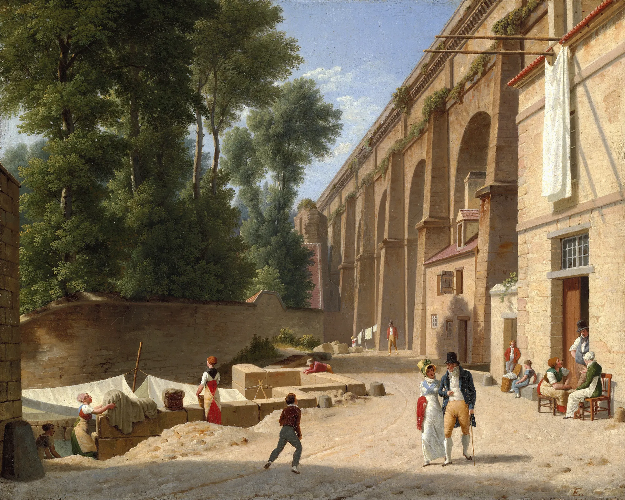 Landscape under the Aqueduct at Arcueil near Paris
