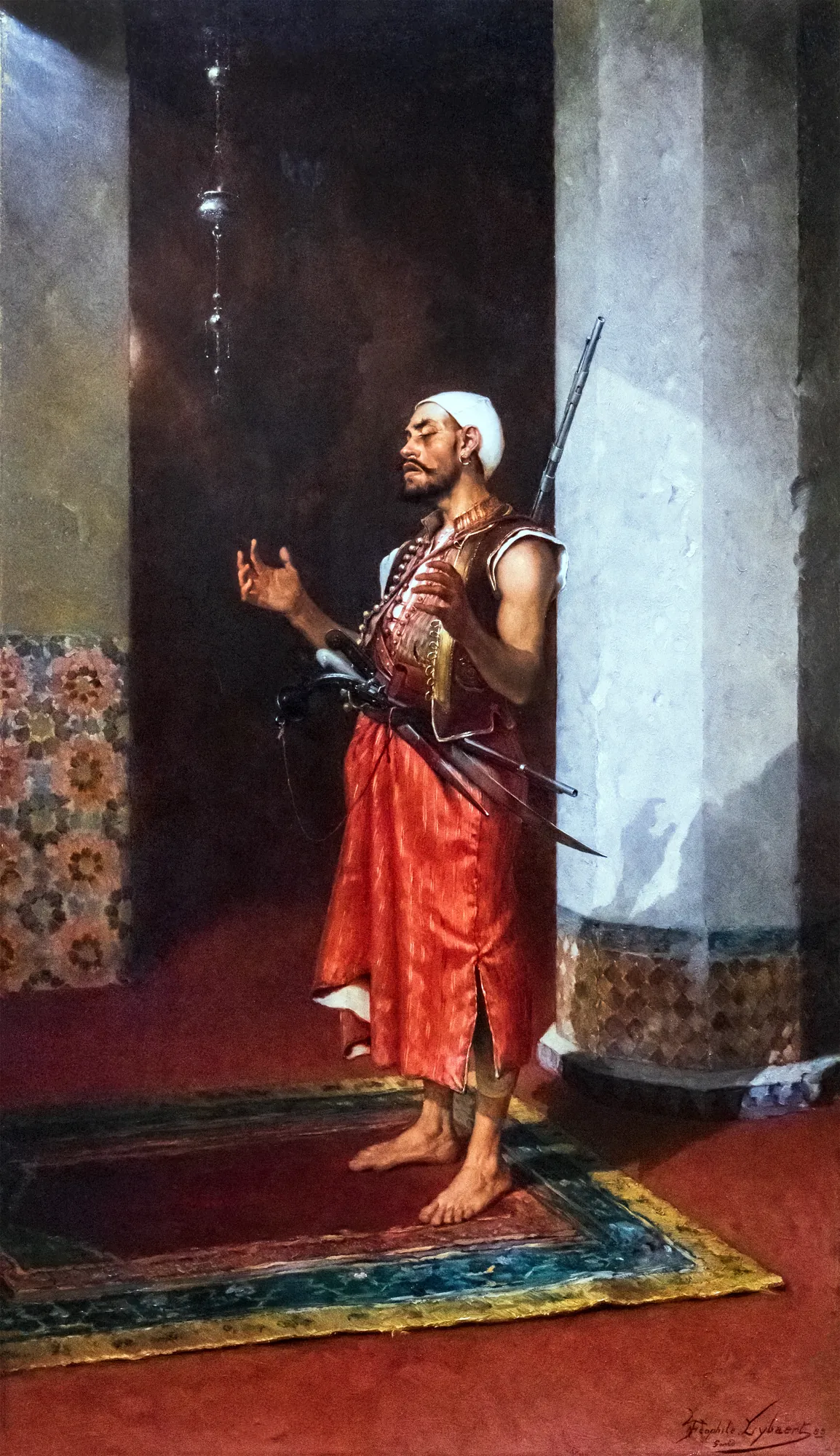 Turkish Guard in Prayer