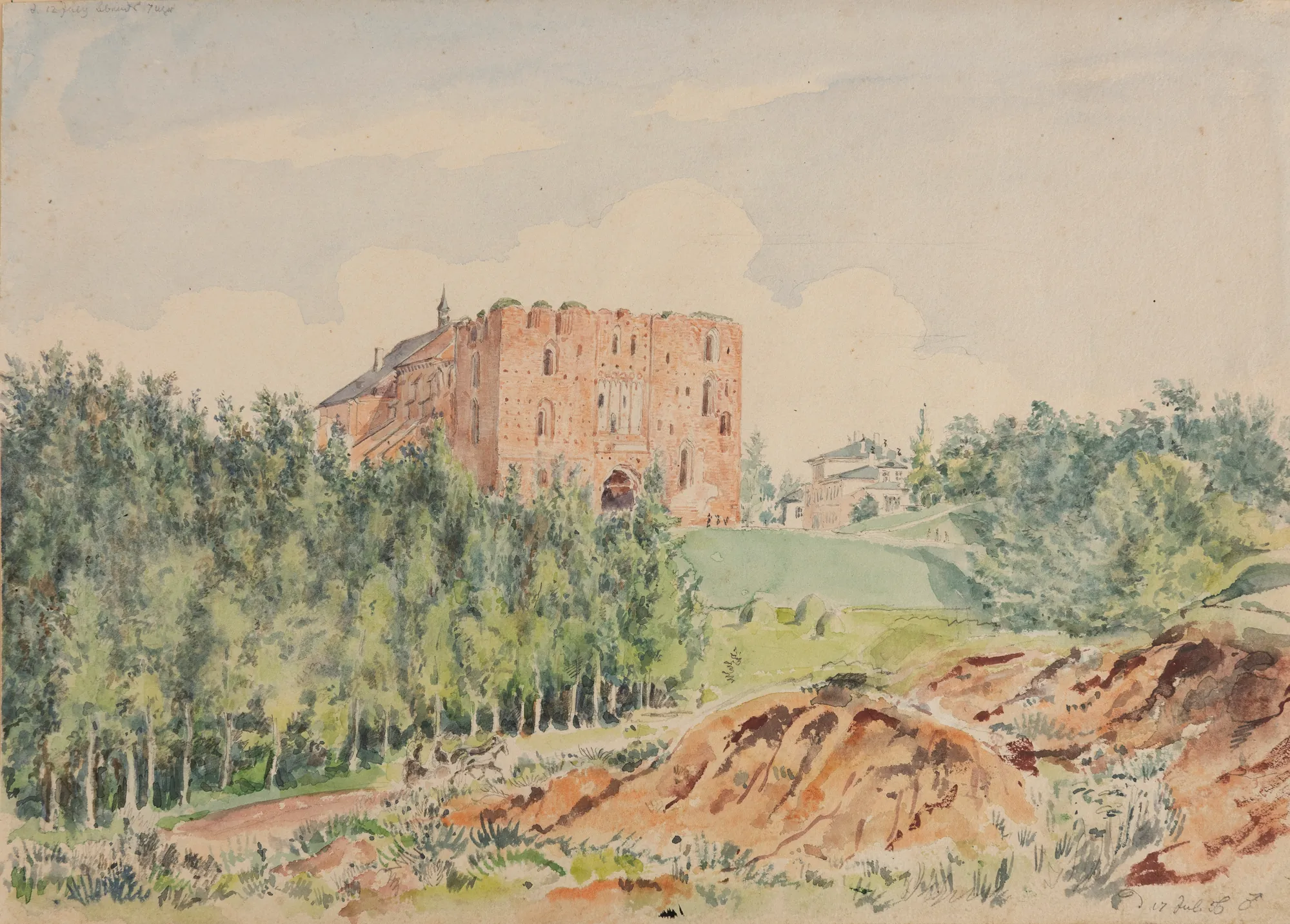View of the Tartu Toome Ruins