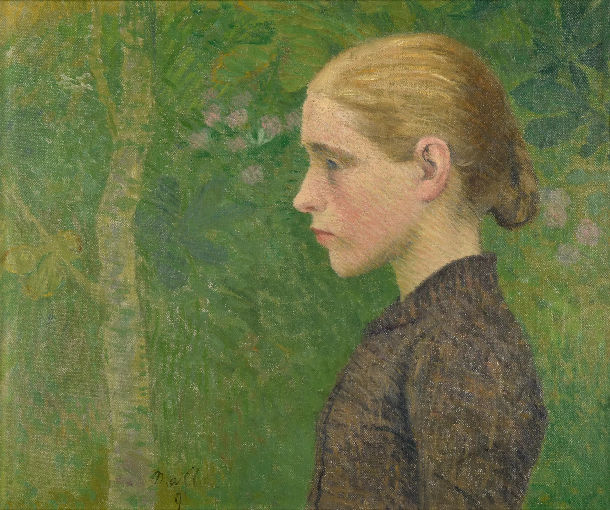 Jeune paysanne en buste