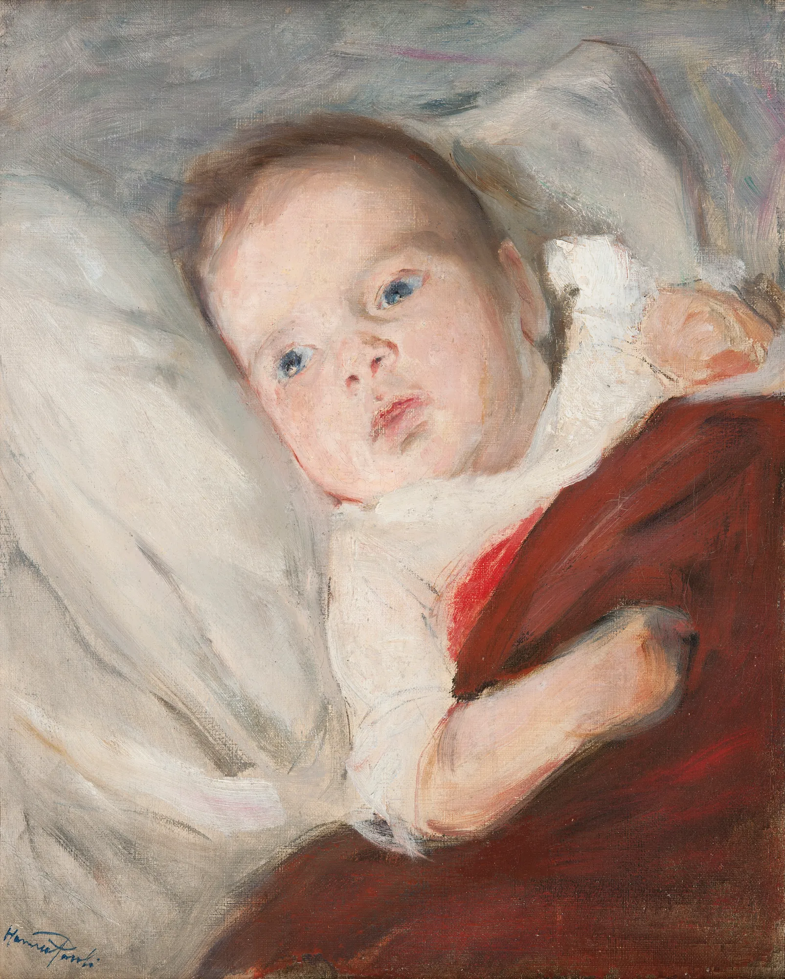 The Artist's Son Discovering the Candle Light