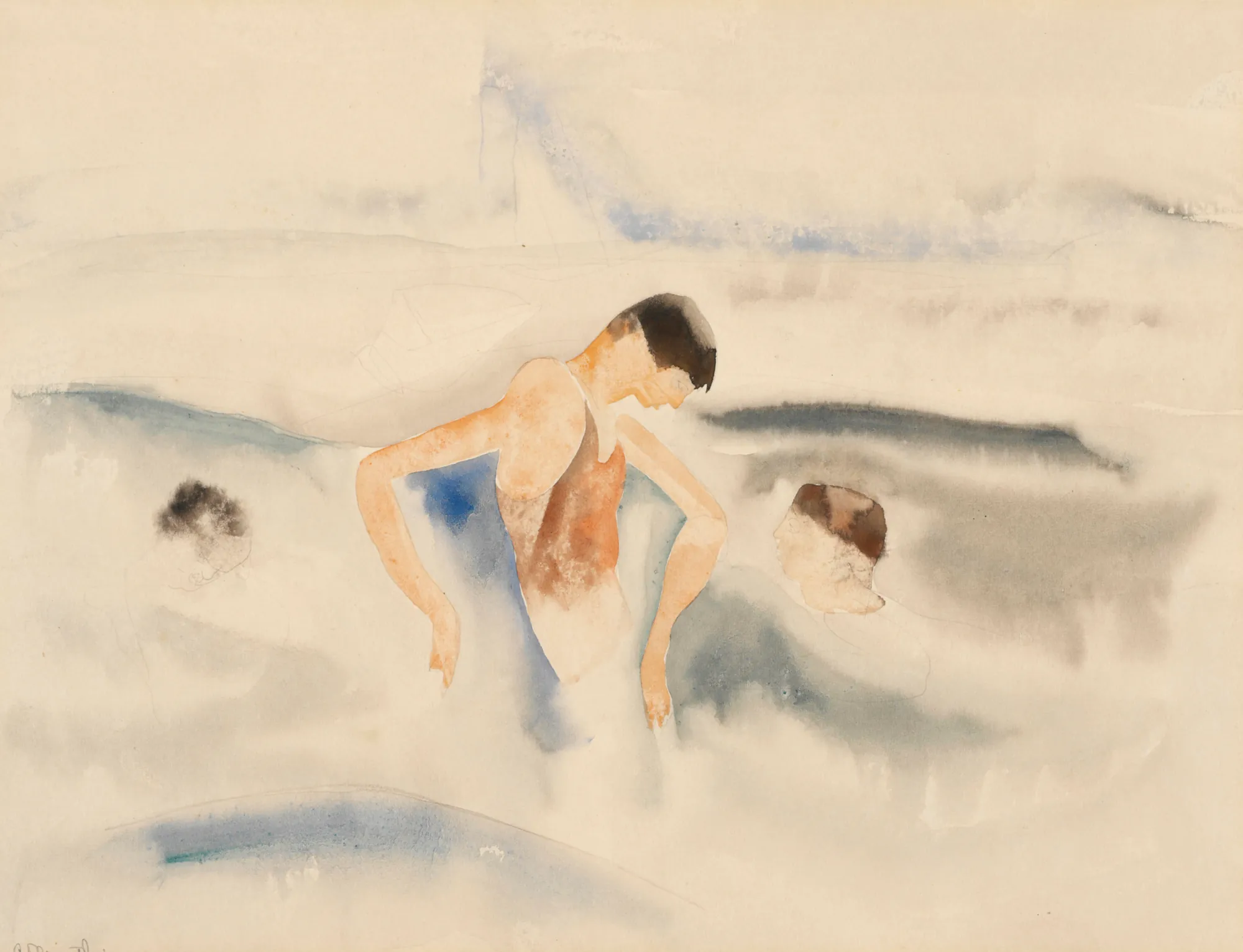Three Figures in Water