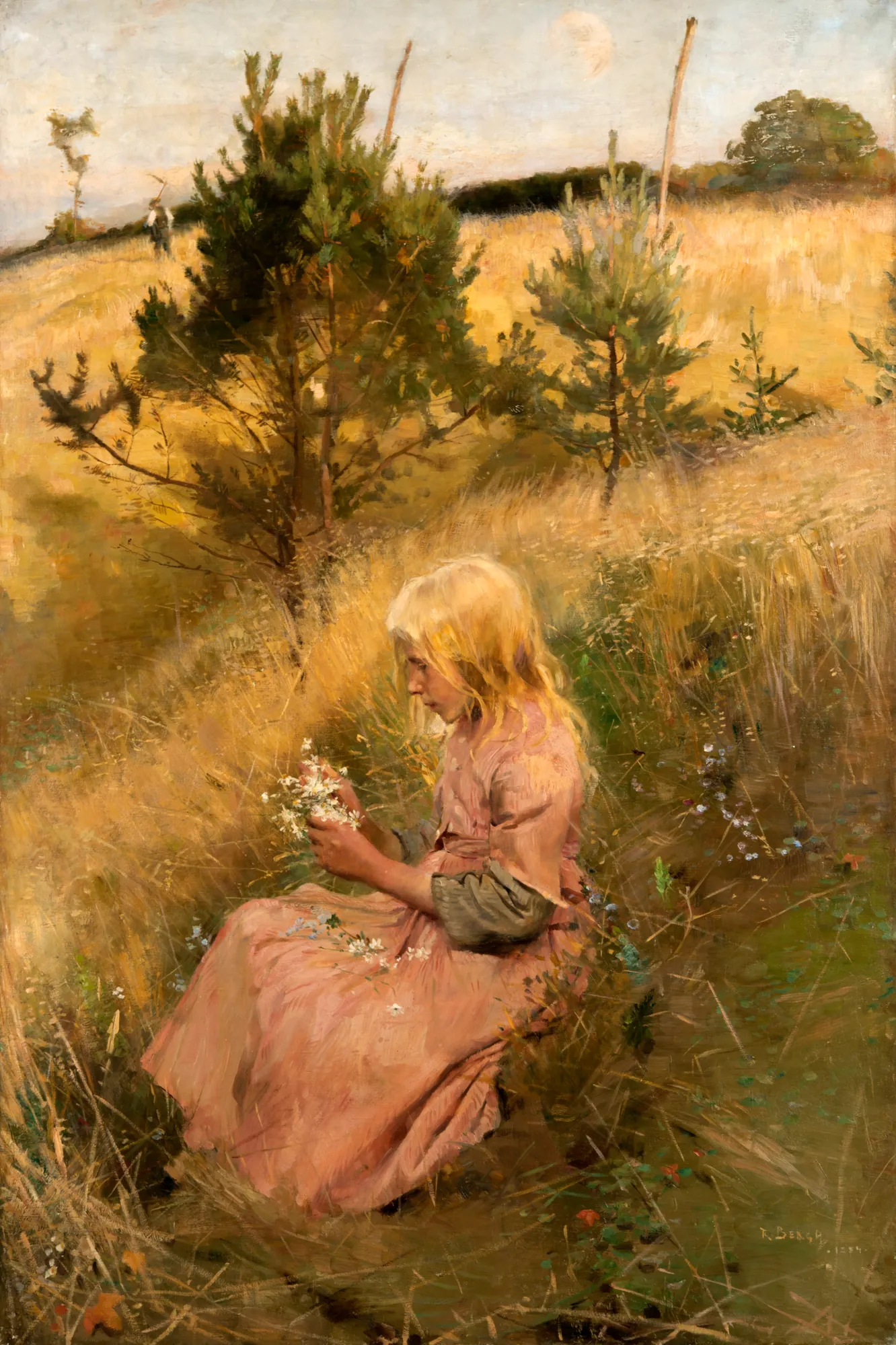 Girl Picking Flowers