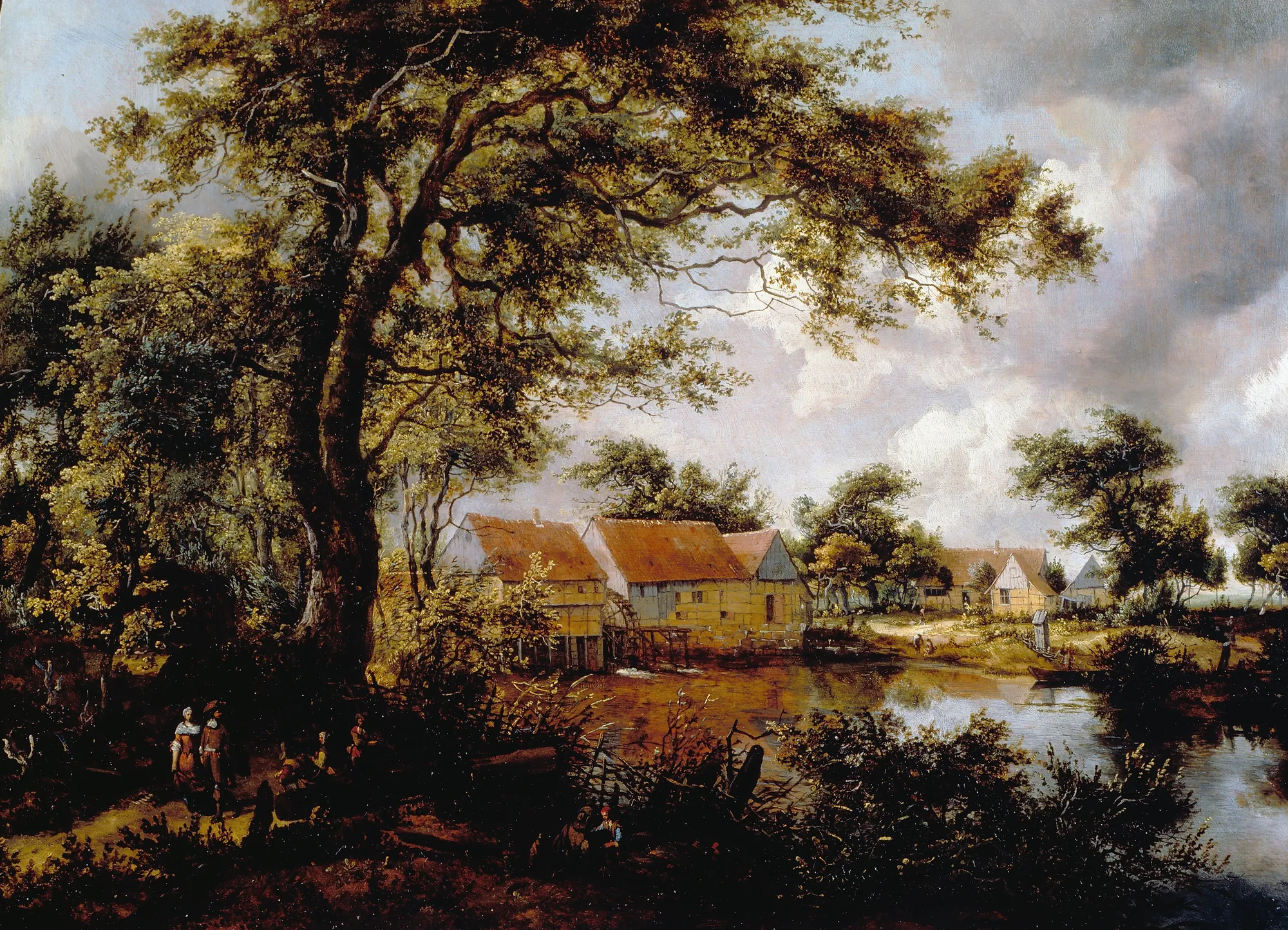 Wooded Landscape with a Water-mill