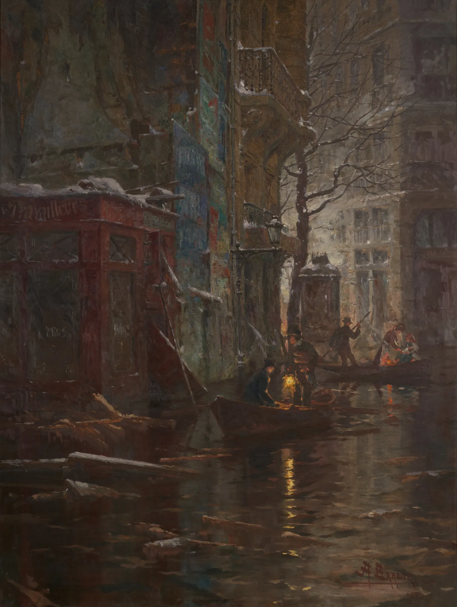 Inundation in Paris, January 1910