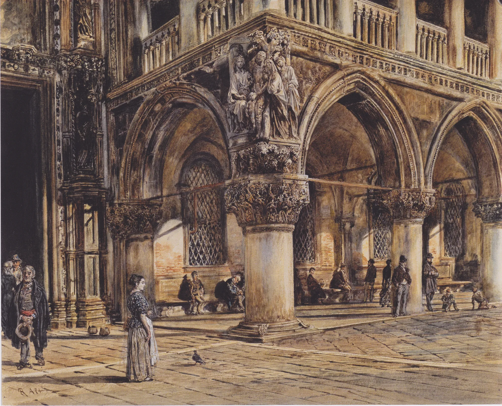 View of the Doge's Palace in Venice