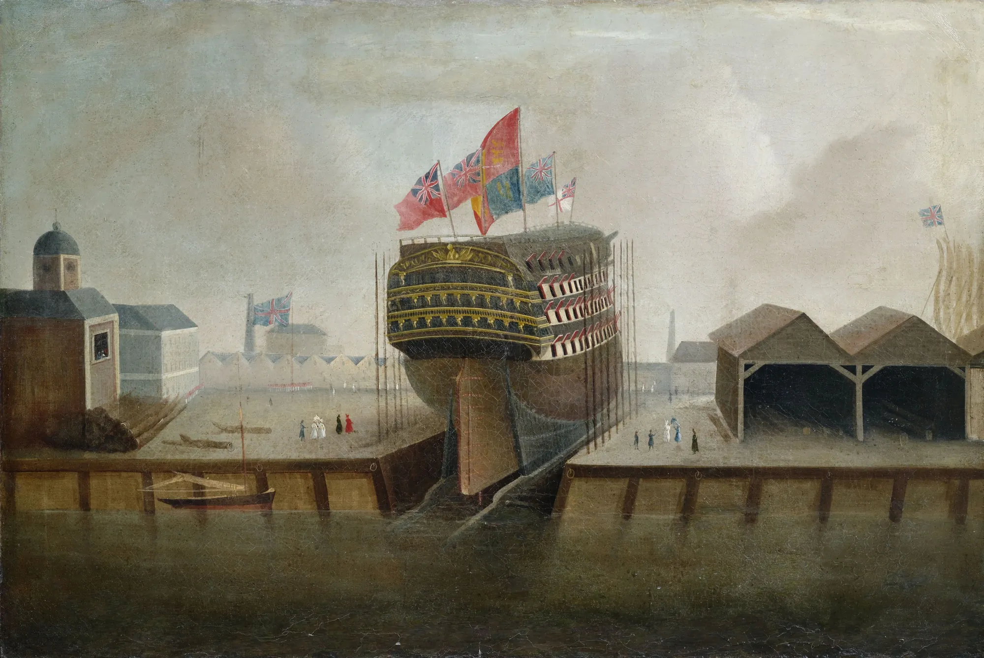 Battleship in the Dockyards