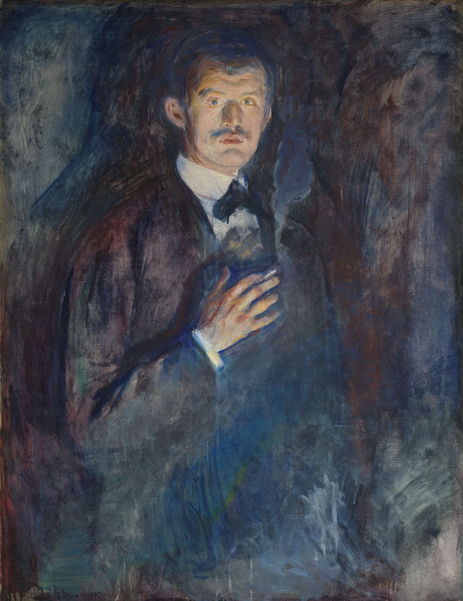 Self-Portrait with Cigarette