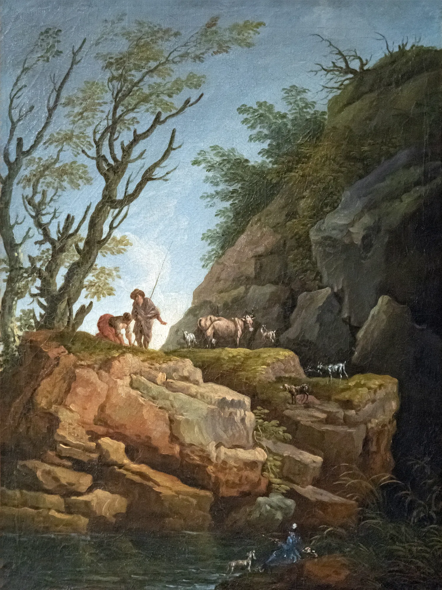 Paysage aux grands rochers