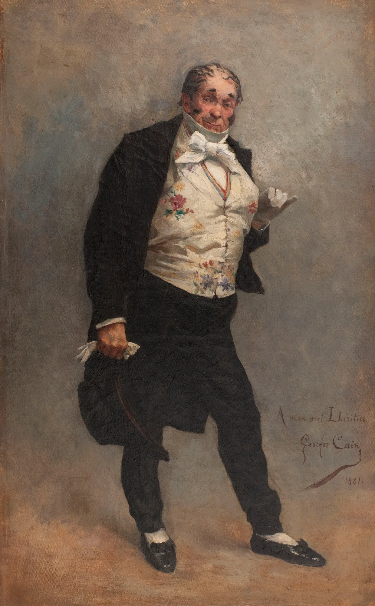 Portrait of the Actor Lhéritier in 'La Cagnotte'