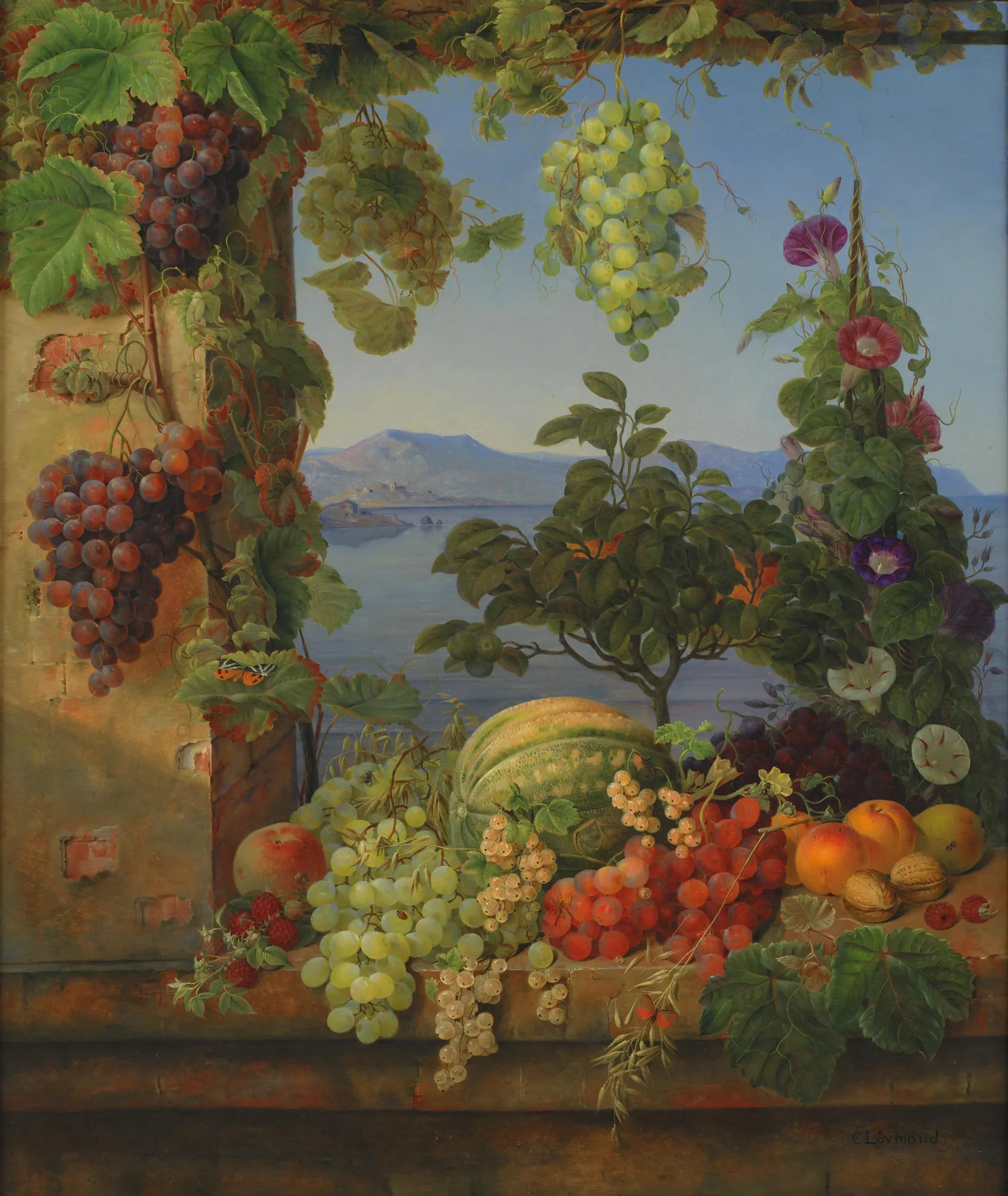 Fruits in an Italian Landscape (Frugter i et italiensk landskab)