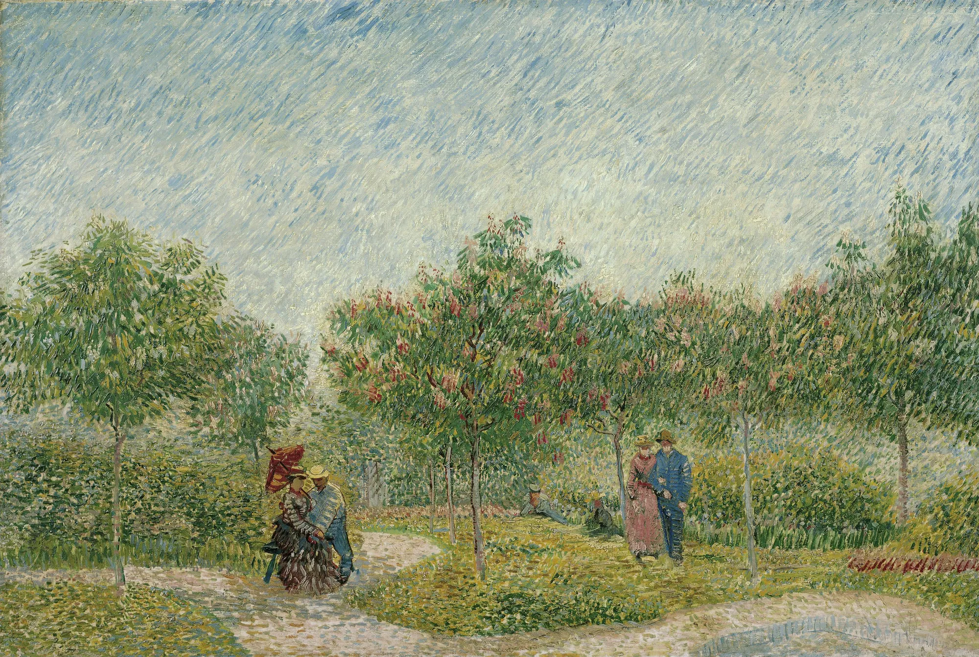 Garden in Montmartre with Lovers