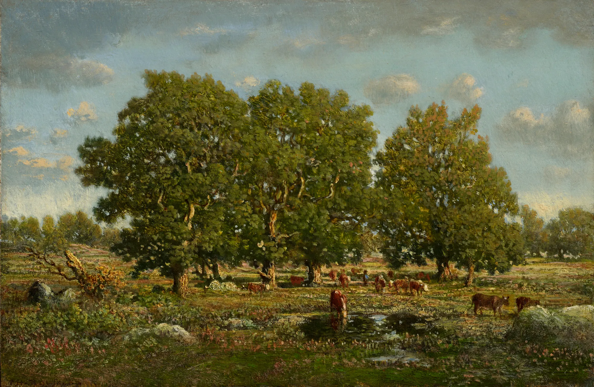 Landscape with Cows and Oaks