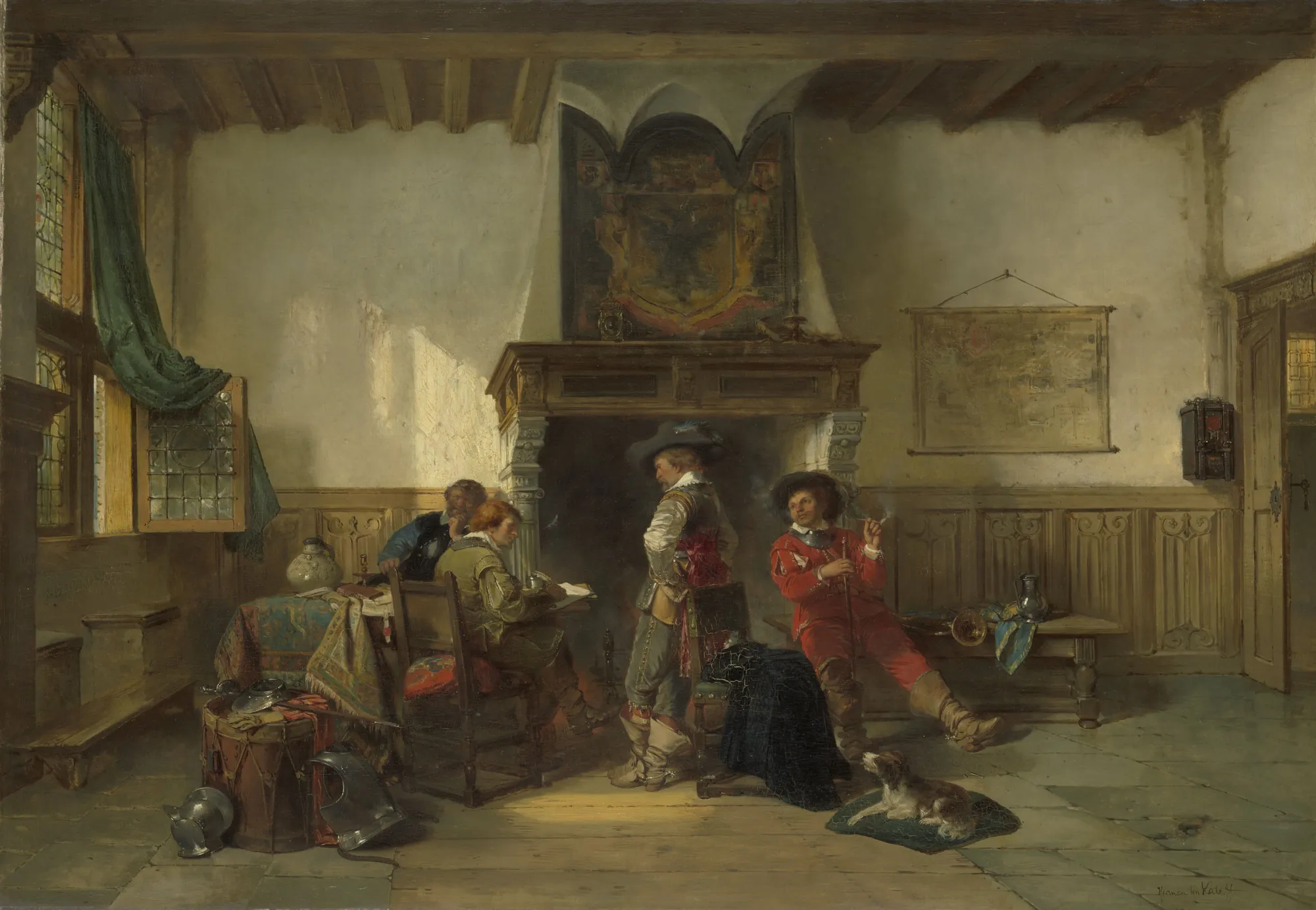 Soldiers in a Guardsroom