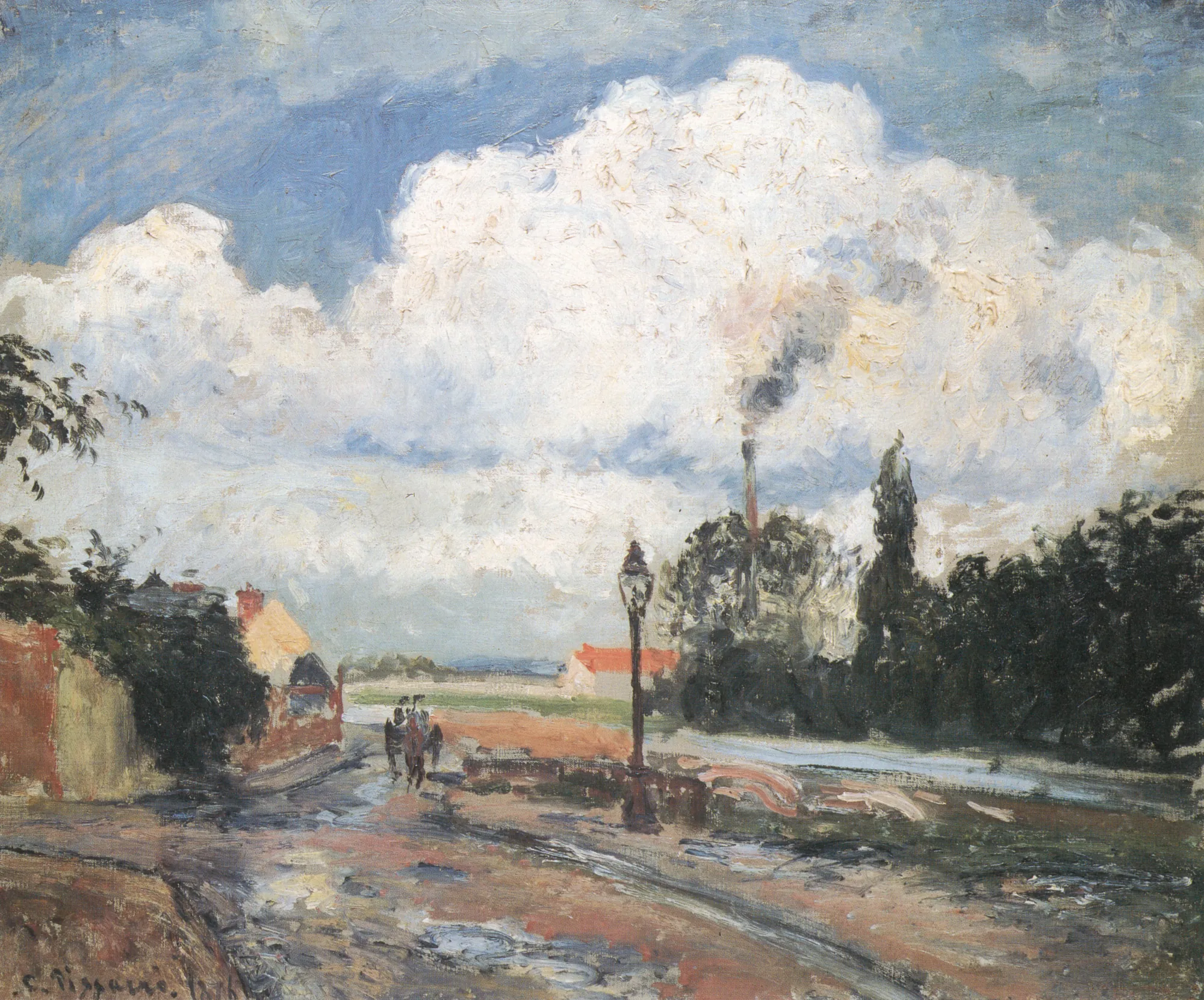 The Quai du Pothuis at Pontoise after Rain