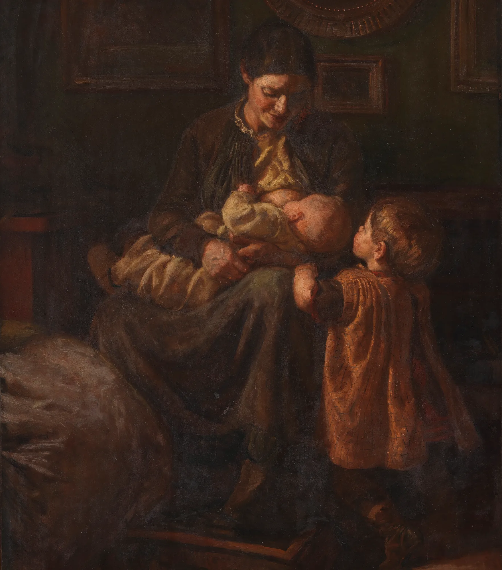 The Artist's Wife and Two Children
