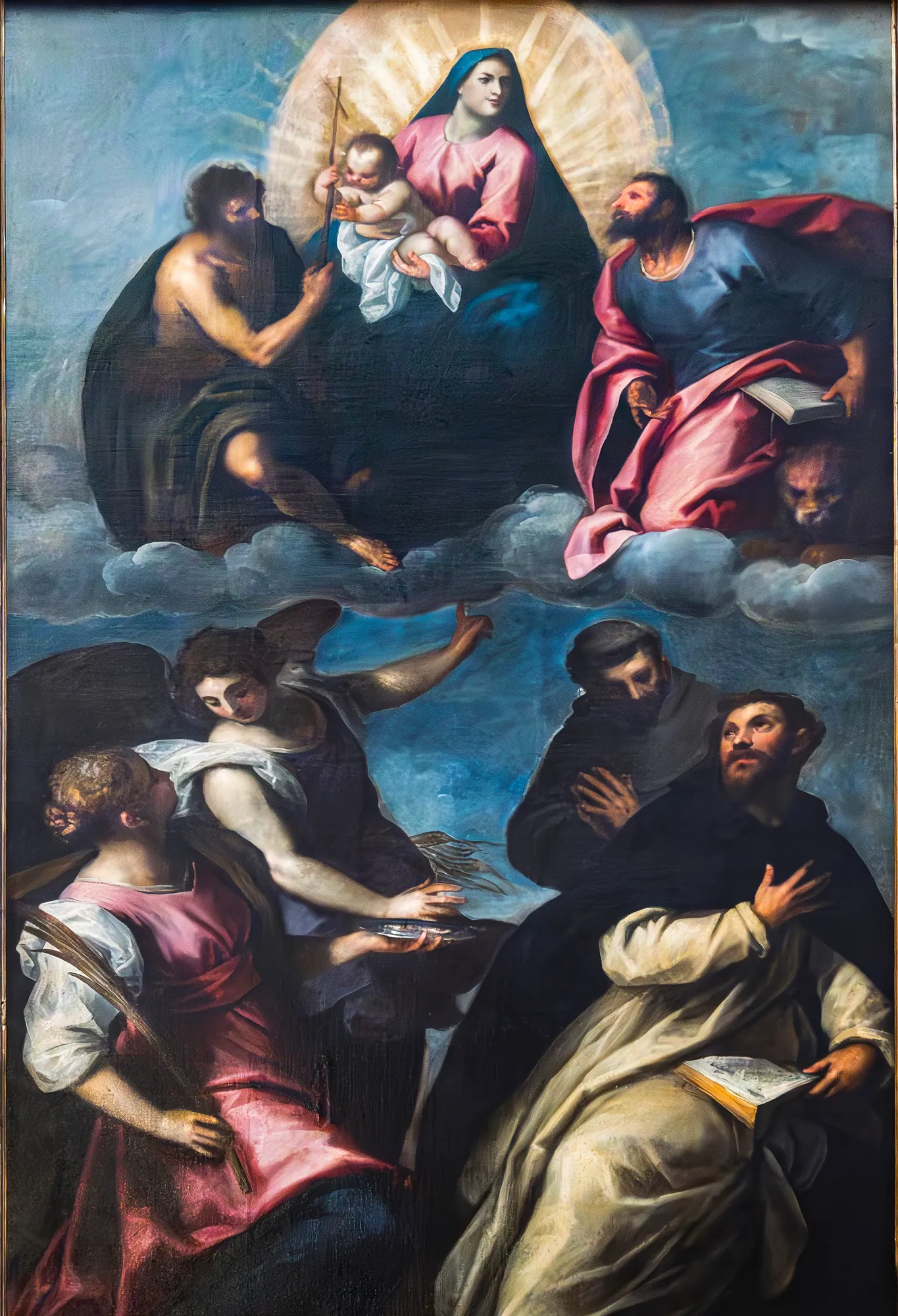 Madonna and Child in Glory and Saints