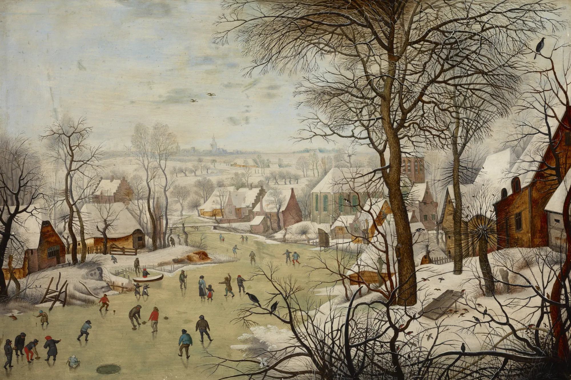 Winter Landscape with a Bird-trap