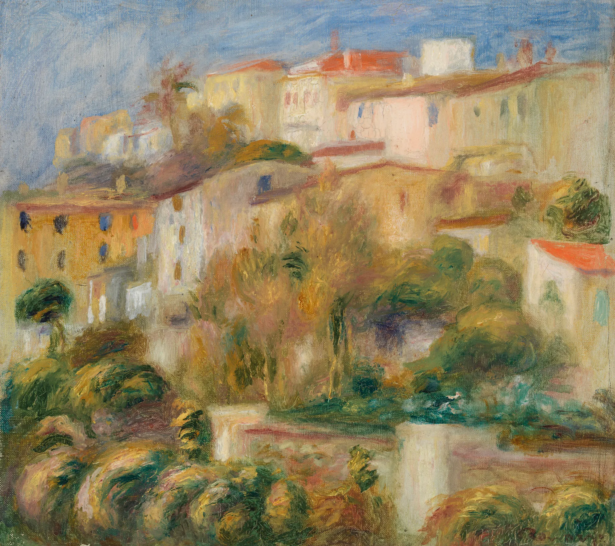 Houses on a Hill (Groupe de maisons sur un coteau)
