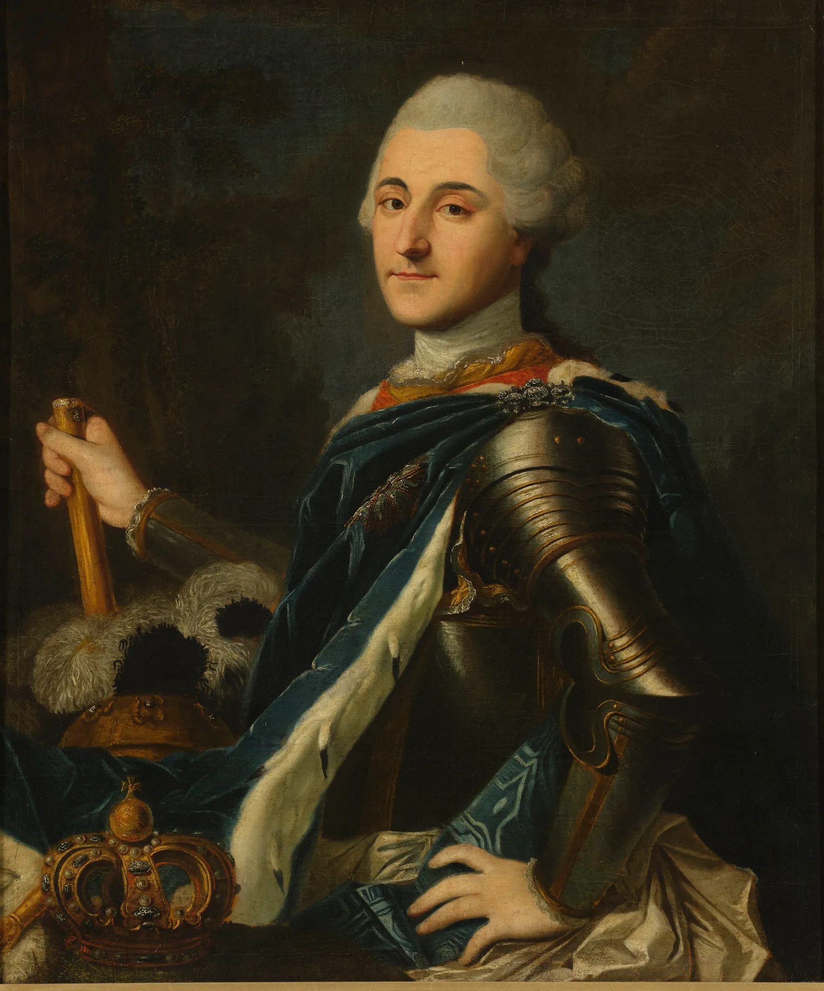 Portrait of King Stanisław August in Armour